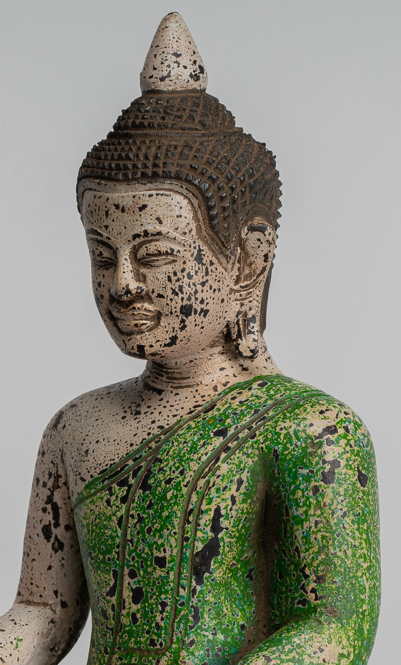 Estatua de Buda - Estatua de Buda de Buda de Madera Asia ASIA ASIA ASIA ASIA - 27 cm/11 "