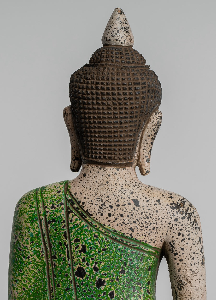 Estatua de Buda - Estatua de Buda de Buda de Madera Asia ASIA ASIA ASIA ASIA - 27 cm/11 "