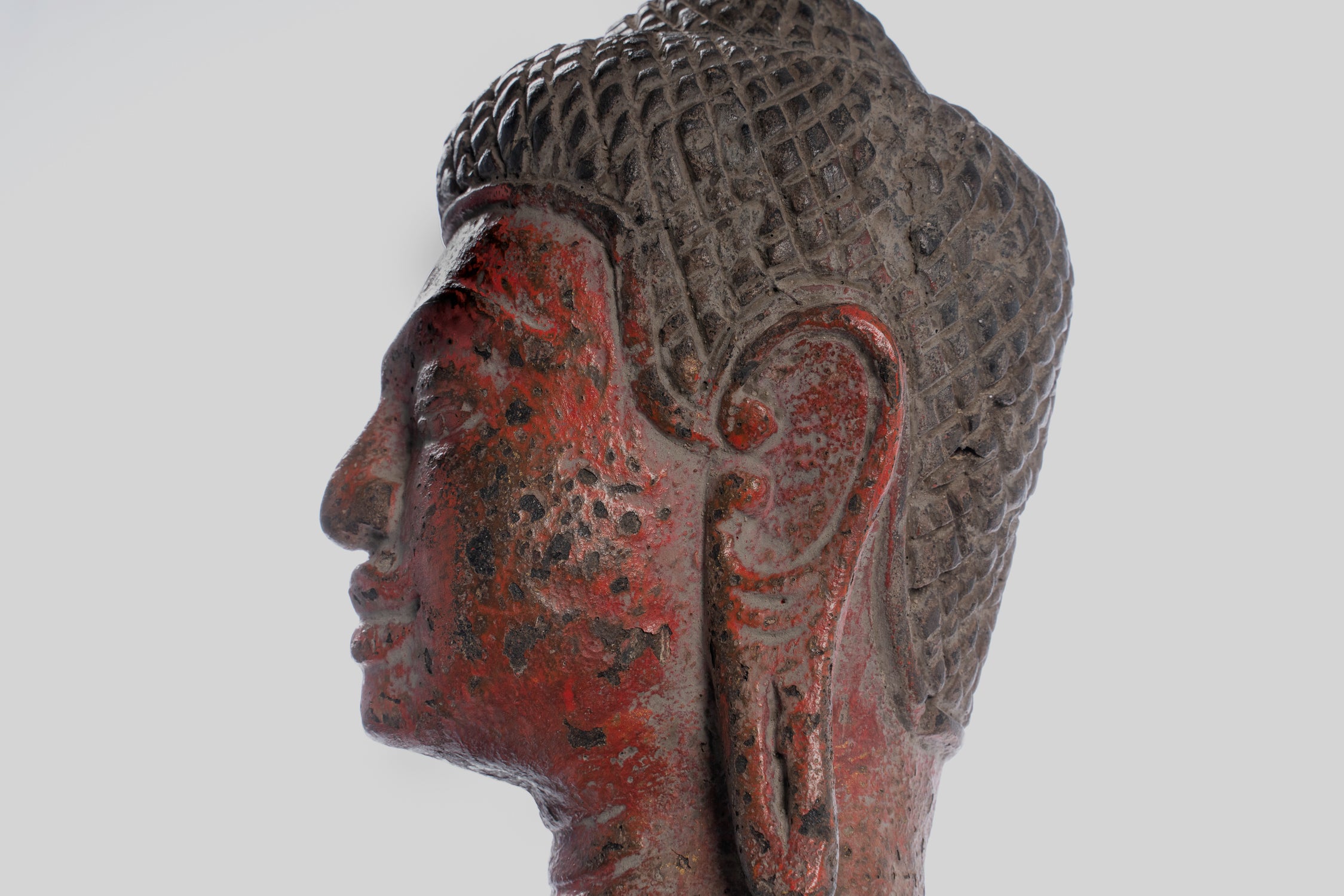 Statue Buddha - Antique Khmer Style SE ASIA ILLUCIMENTO BUDDHA STATUE - 66 cm/26 "