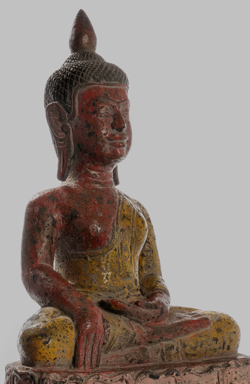 Statue Buddha - Antique Khmer Style SE ASIA ILLUCIMENTO BUDDHA STATUE - 66 cm/26 "