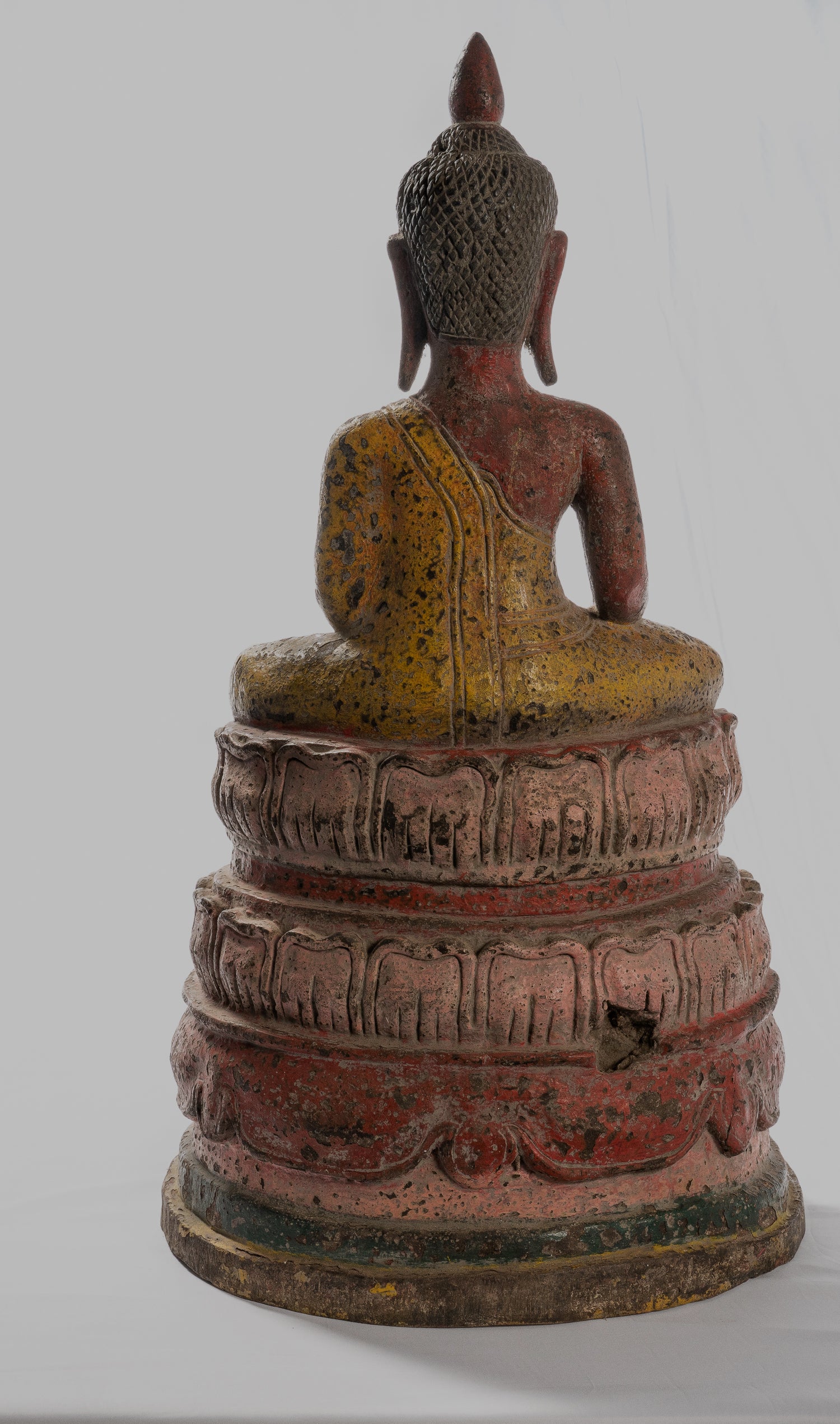 Statue Buddha - Antique Khmer Style SE ASIA ILLUCIMENTO BUDDHA STATUE - 66 cm/26 "