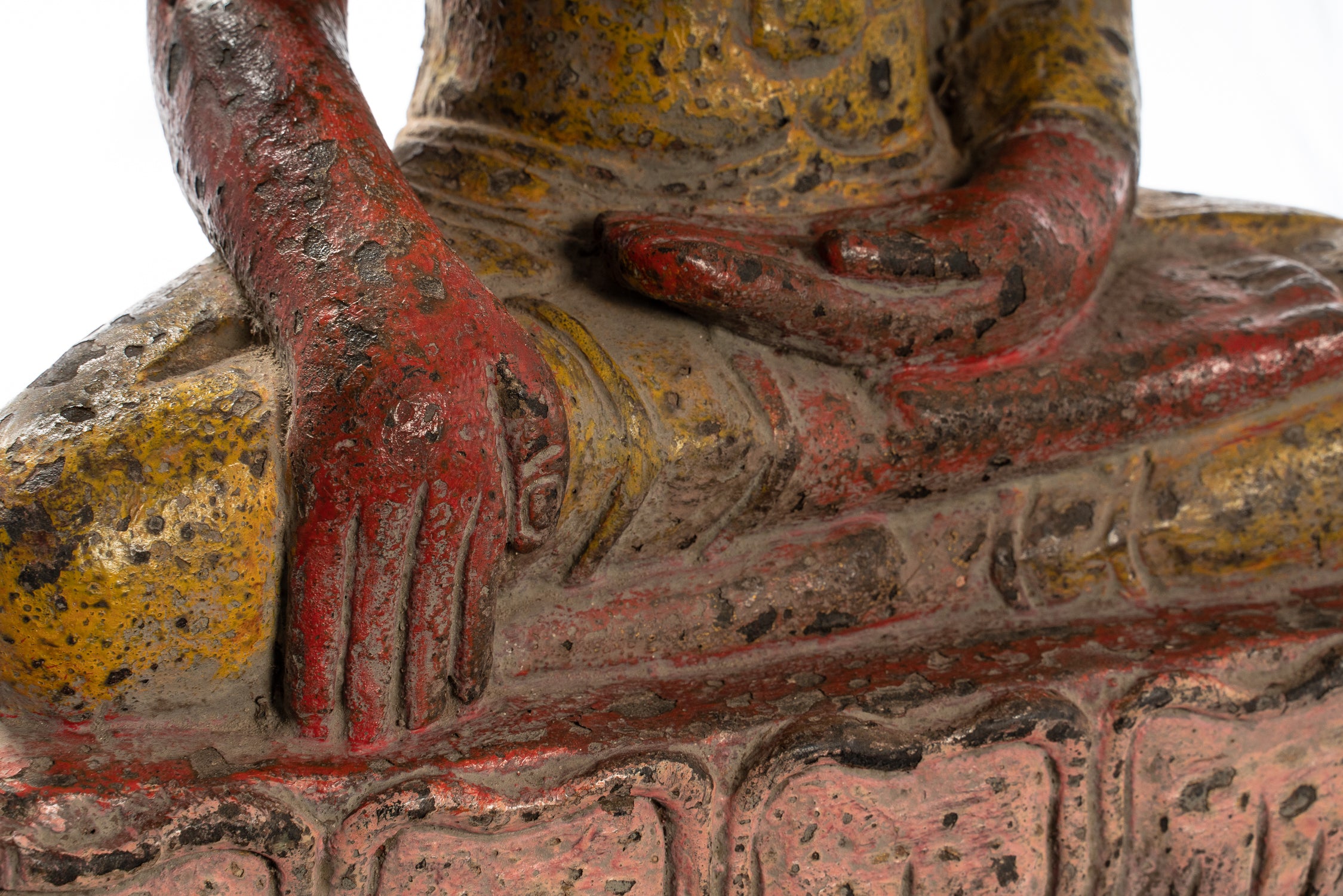 Statue Buddha - Antique Khmer Style SE ASIA ILLUCIMENTO BUDDHA STATUE - 66 cm/26 "