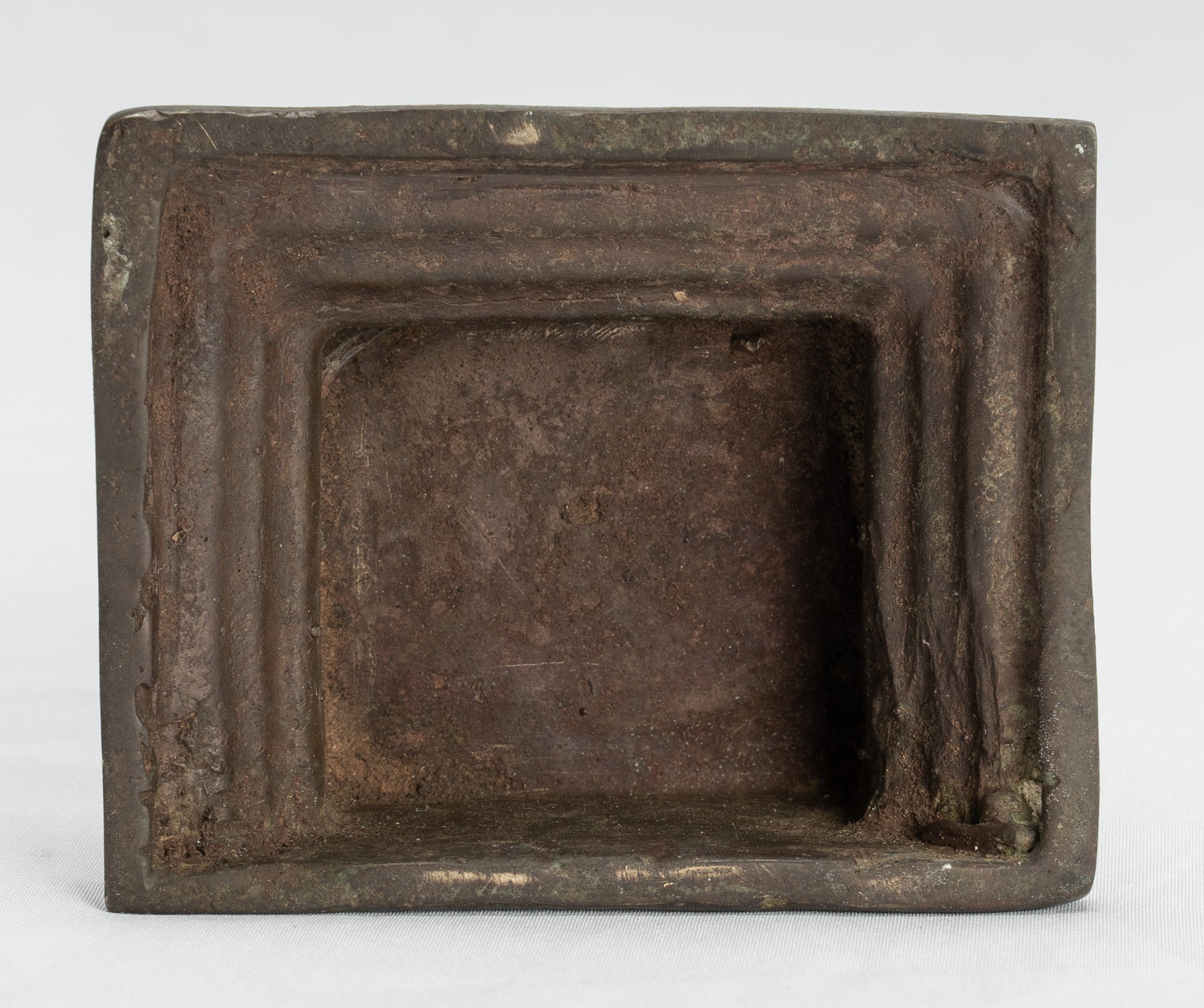 Statue de Ganesha – Statue de Ganesha indonésienne assise en bronze de style javanais antique – 18 cm/7"