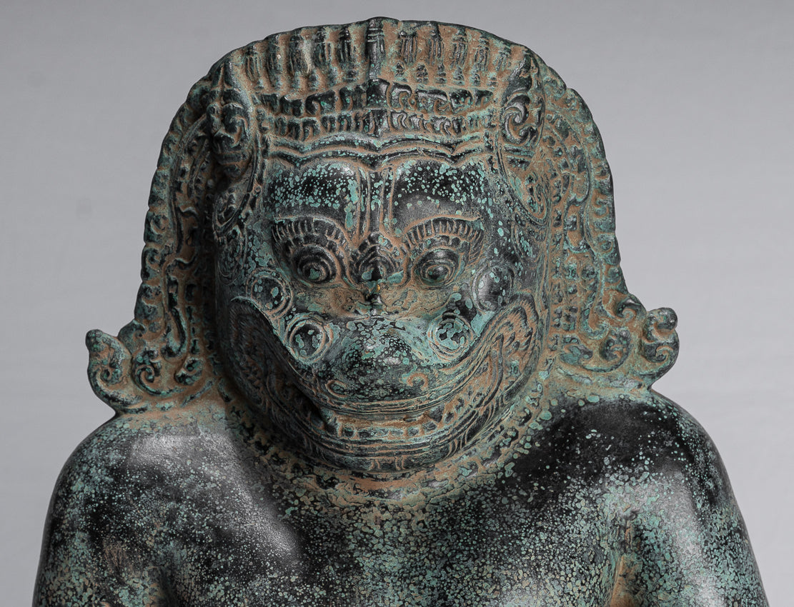 Antike Khmer Style Bronze-Vishnu Avatar-Narasimha oder Narasingh-40cm/16 "