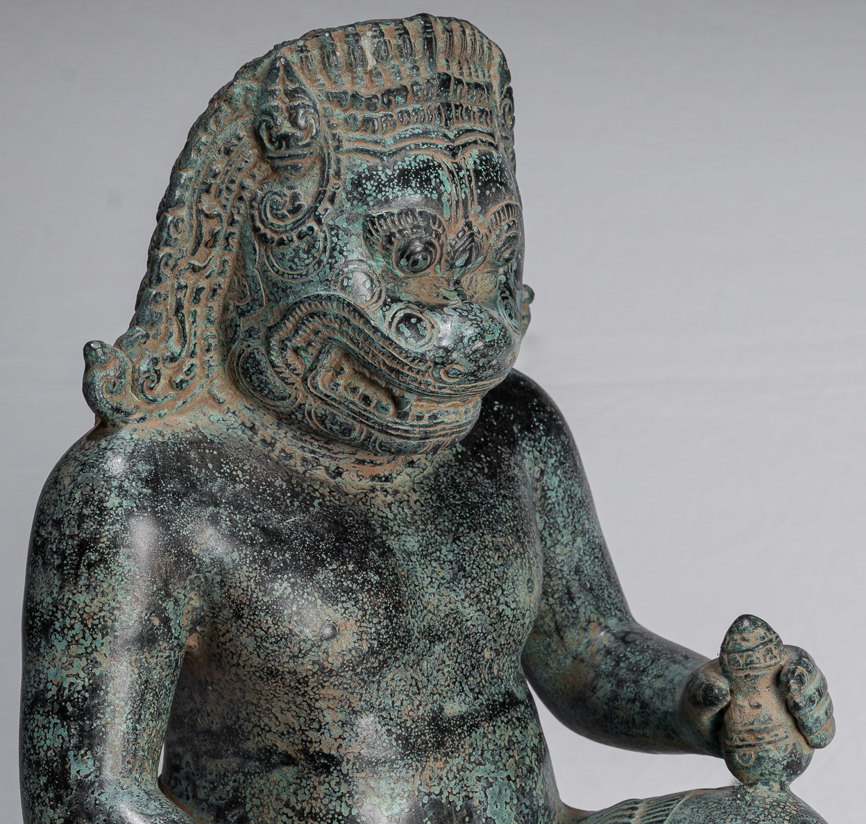 Antike Khmer Style Bronze-Vishnu Avatar-Narasimha oder Narasingh-40cm/16 "