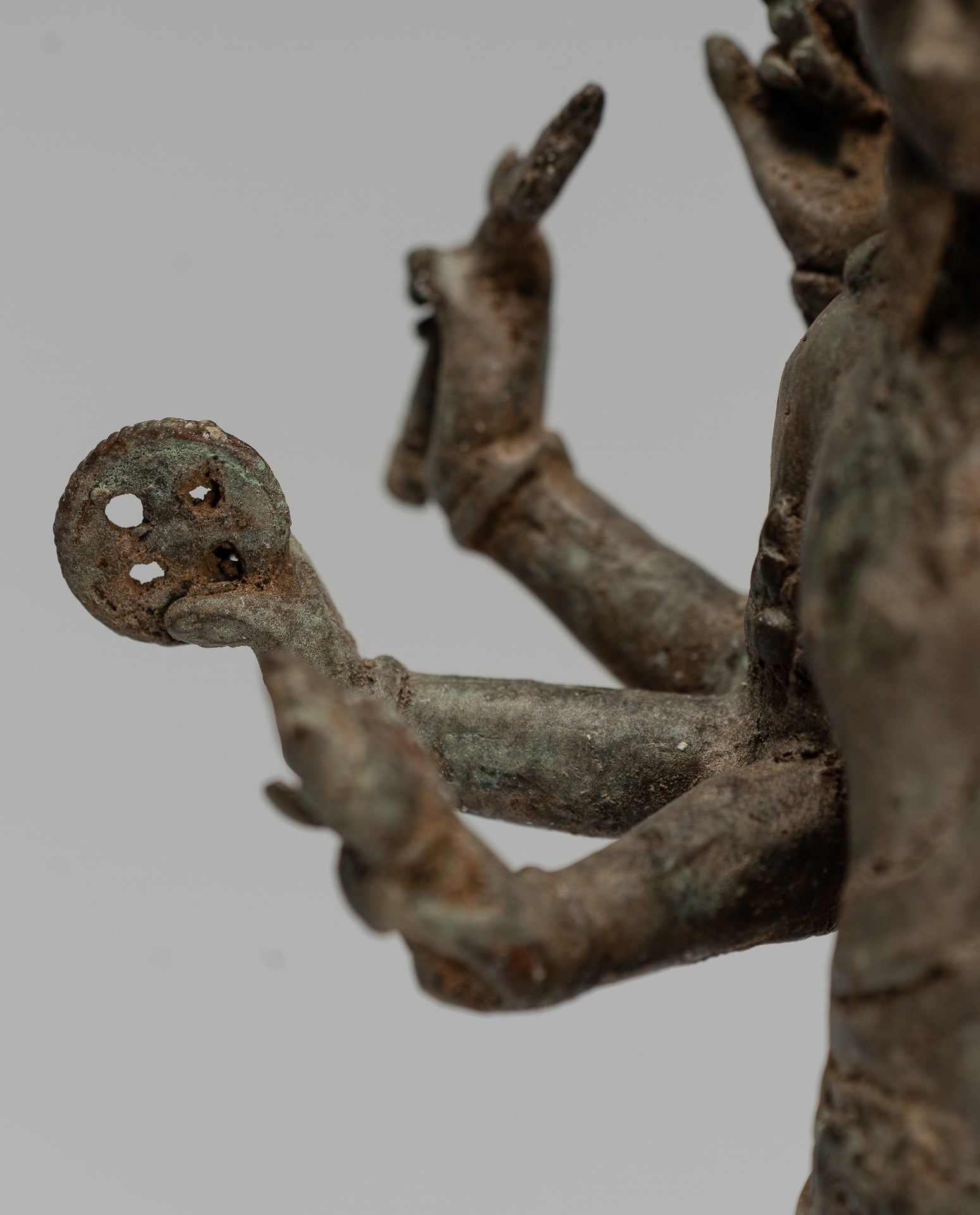 Statue de Brahma-Antique indonésienne Style Majapahit Bronze Brahma Statue-29cm/12 "