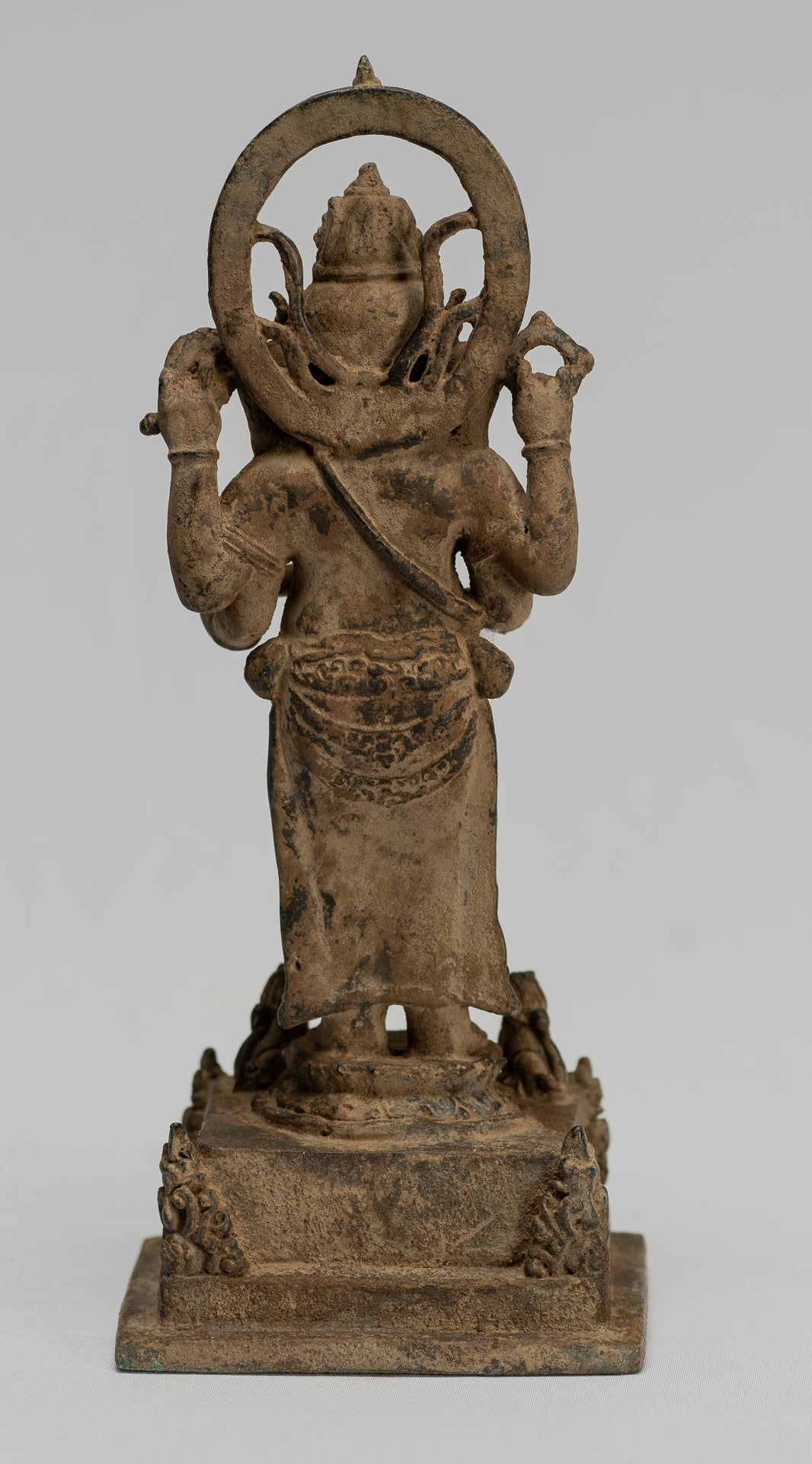 Statue Ganesha - Statue Ganesha indonesiana in stile antico in stile giavanese - 23 cm/9 "