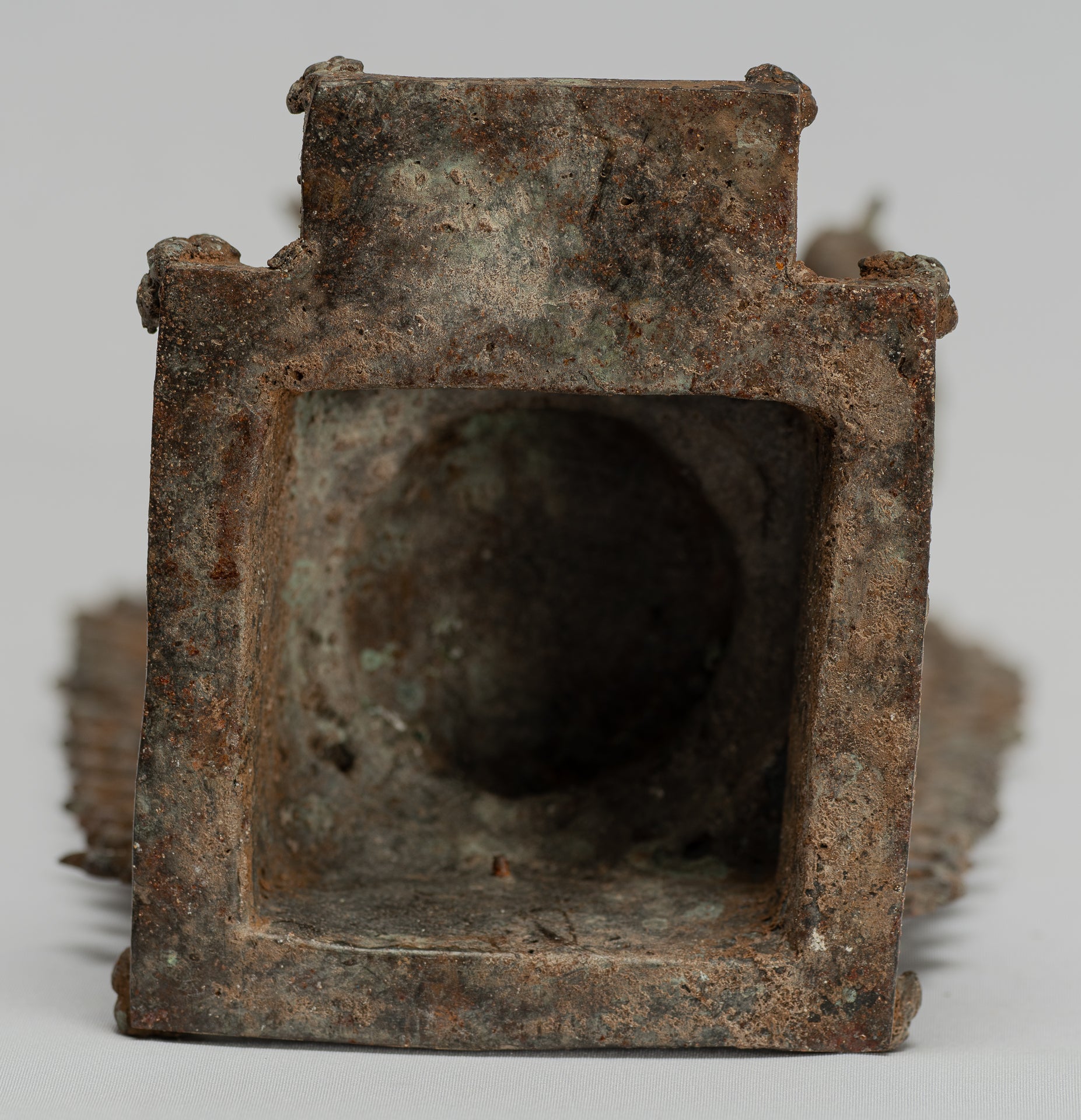 Statua Brahma - Antique stile indonesiano Majapahit in piedi Bronzo Brahma Statua - 32 cm/13 "