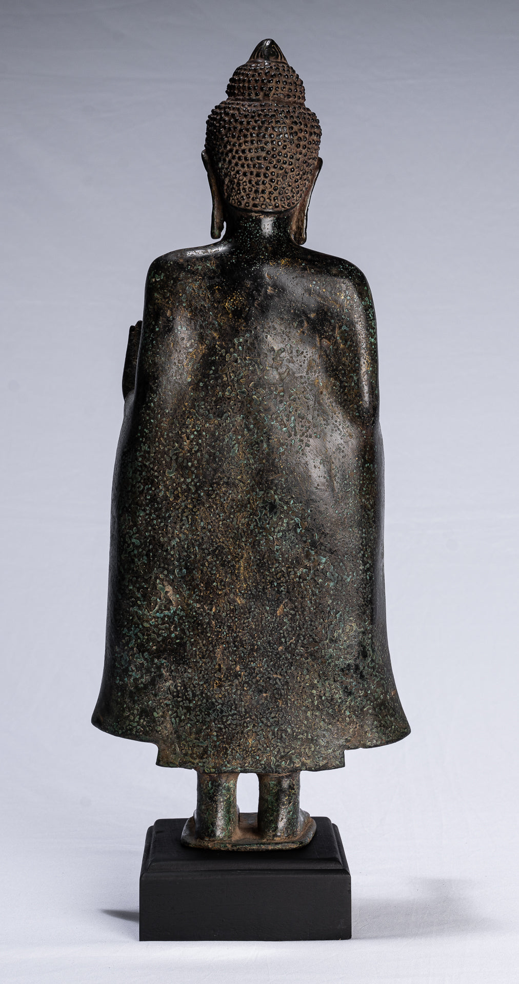 Buddha Statue mit Antiker Khmer Stil Bronze Stehende Abhaya Schutz Buddha Statue mit 50cm/20"