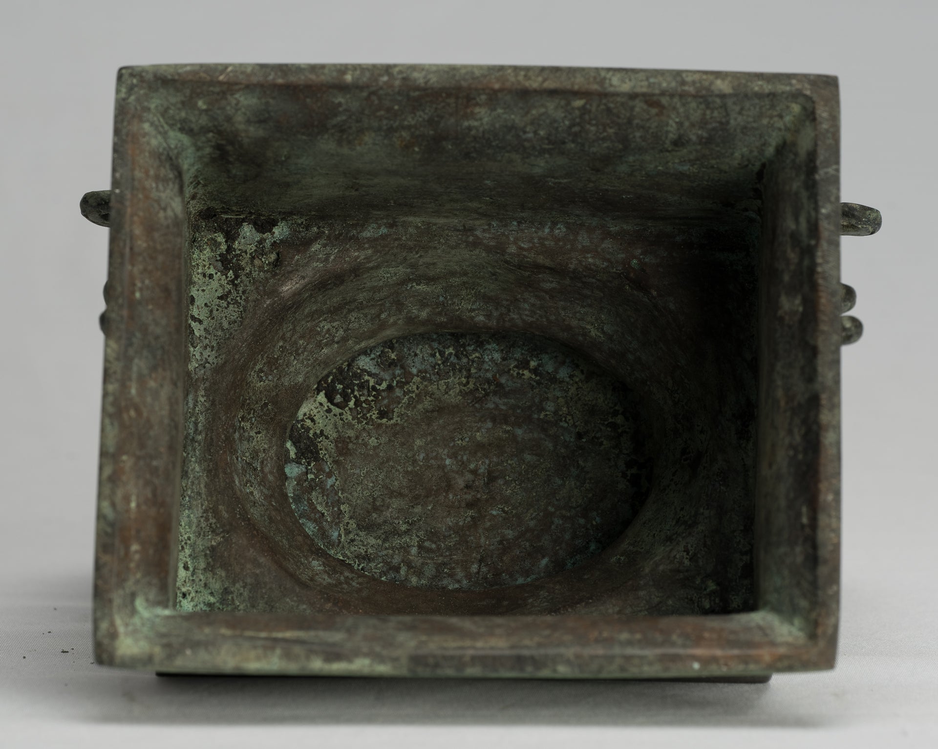 Estatua de Buda - Estilo indonesio antiguo de bronce sentado Javanés Buda - 25 cm/10 "