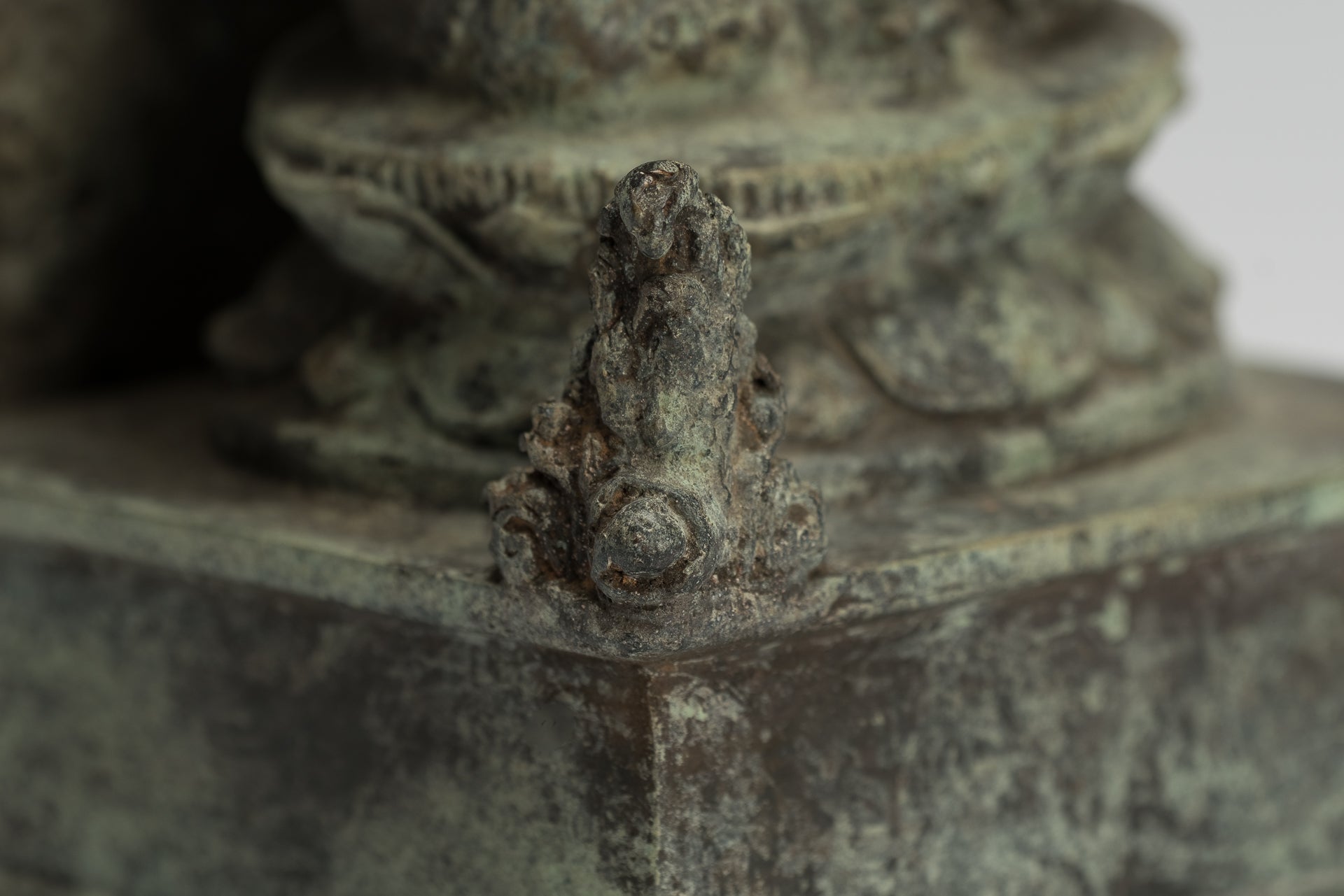 Estatua de Ganesha - Estatua de Ganesha de bronce de estilo javanés antiguo - 23 cm/9 "