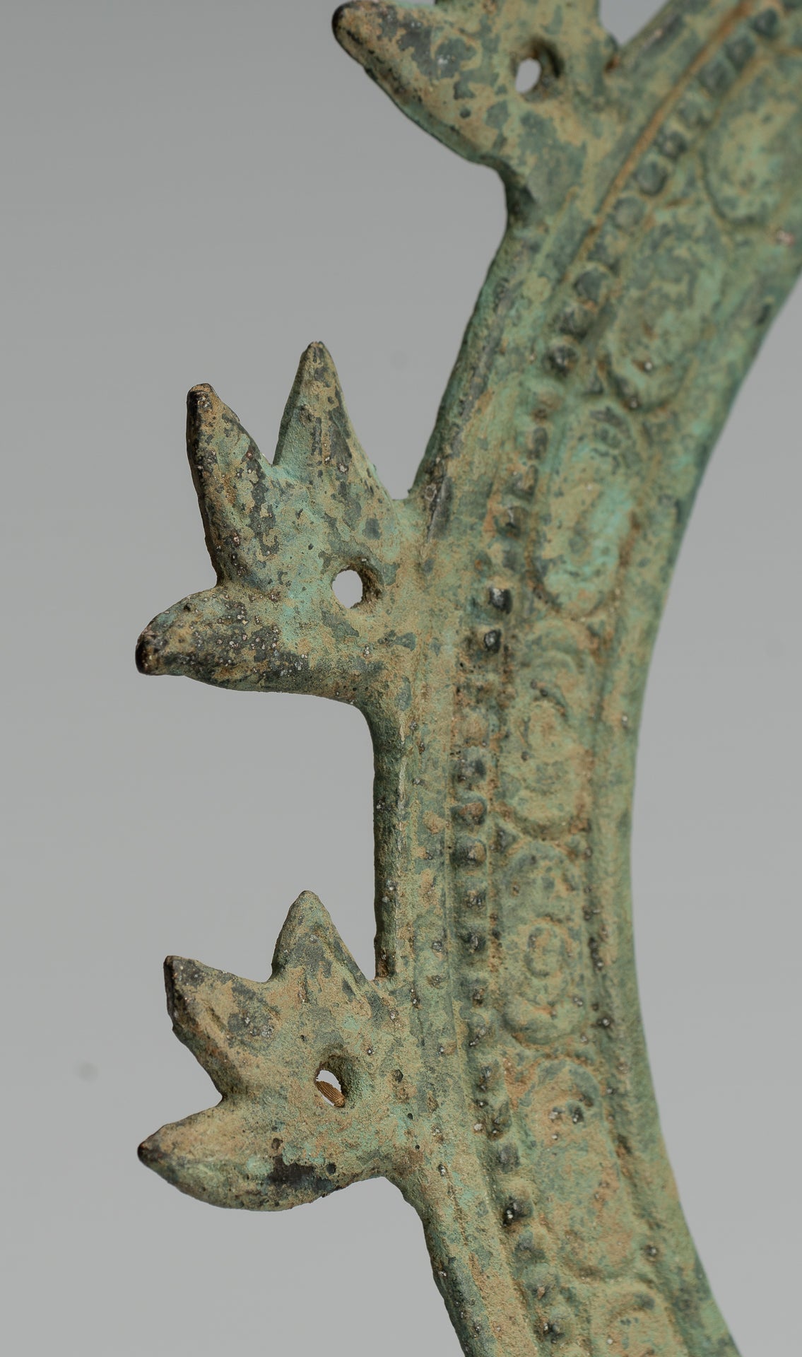 Statue di Buddha - Antique in stile indonesiano seduto bronzo giavanese insegnamento Buddha - 32 cm/13 "