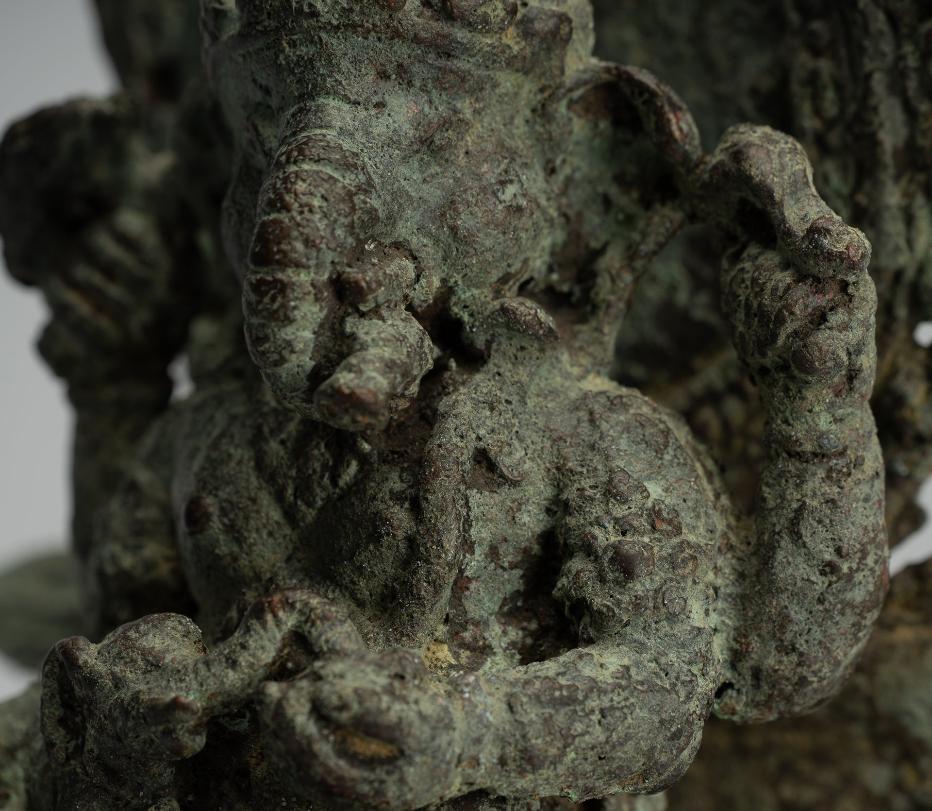 Ganesha Statue - Antique Javanesische Bronze -Indonesische Ganesha -Statue - 25 cm/10 "