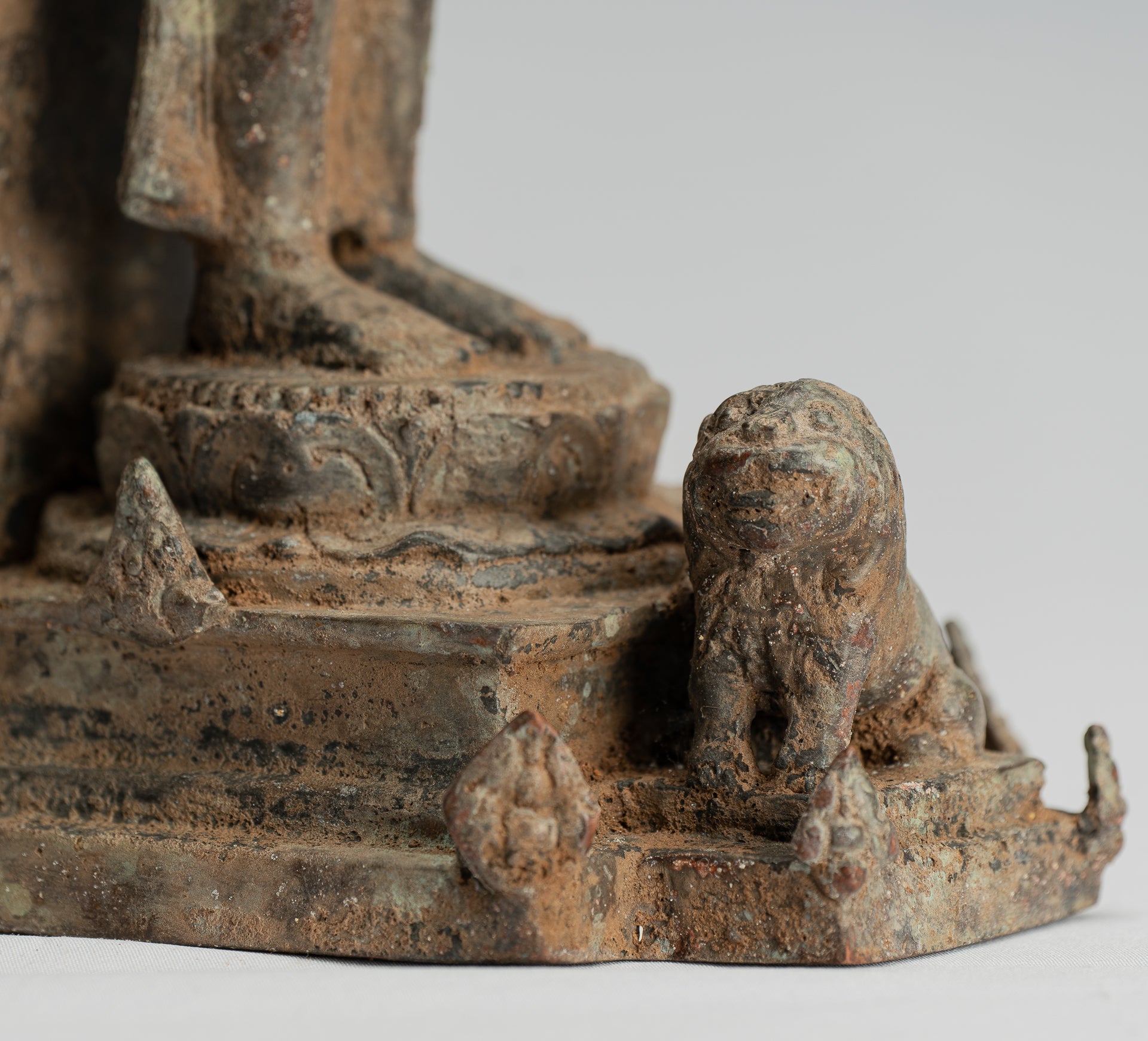 Brahma-Statue – Antike Majapahit-Bronze-Brahma-Statue im indonesischen Stil – 31 cm/12 Zoll