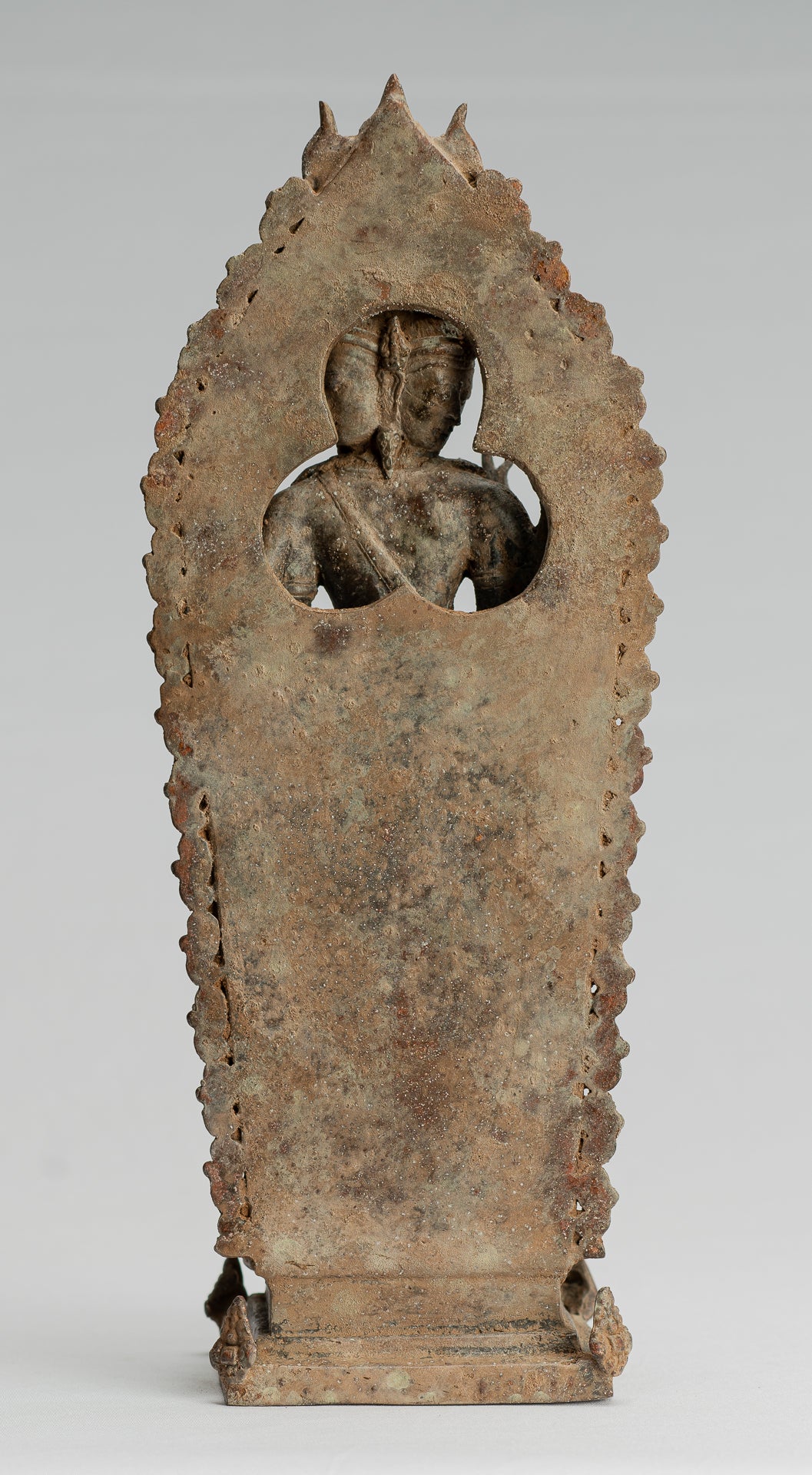 Brahma-Statue – Antike Majapahit-Bronze-Brahma-Statue im indonesischen Stil – 31 cm/12 Zoll