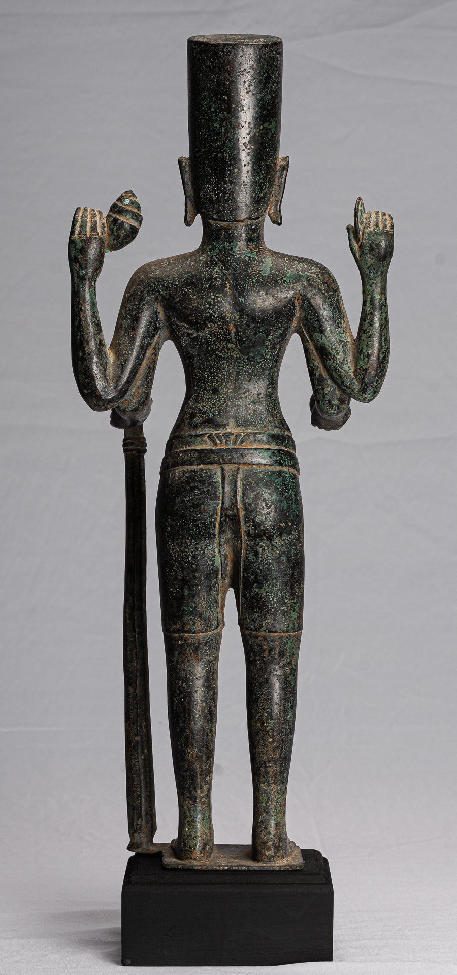 Antique Khmer Style Phnom Kulen Vishnu Statua - Protettore e Conserver - 58Cm/23 "