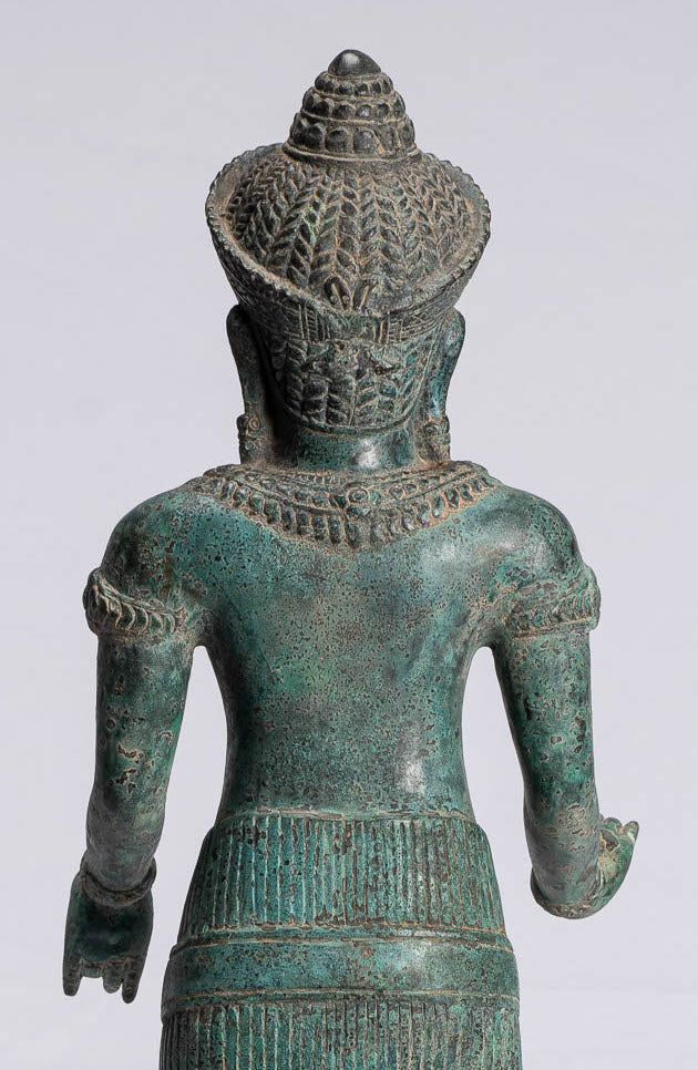 Lakshmi Statue - Antique Khmer Style Angkor Wat Lakshmi Statue / Devi Consort of Vishnu - 56cm / 22 "