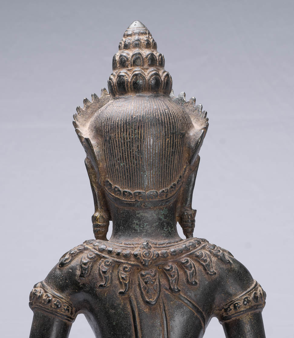 Estatua de Buda - Estatua de Buda de Bayón Antiguo - Meditación Mudra - 46 cm/18 "