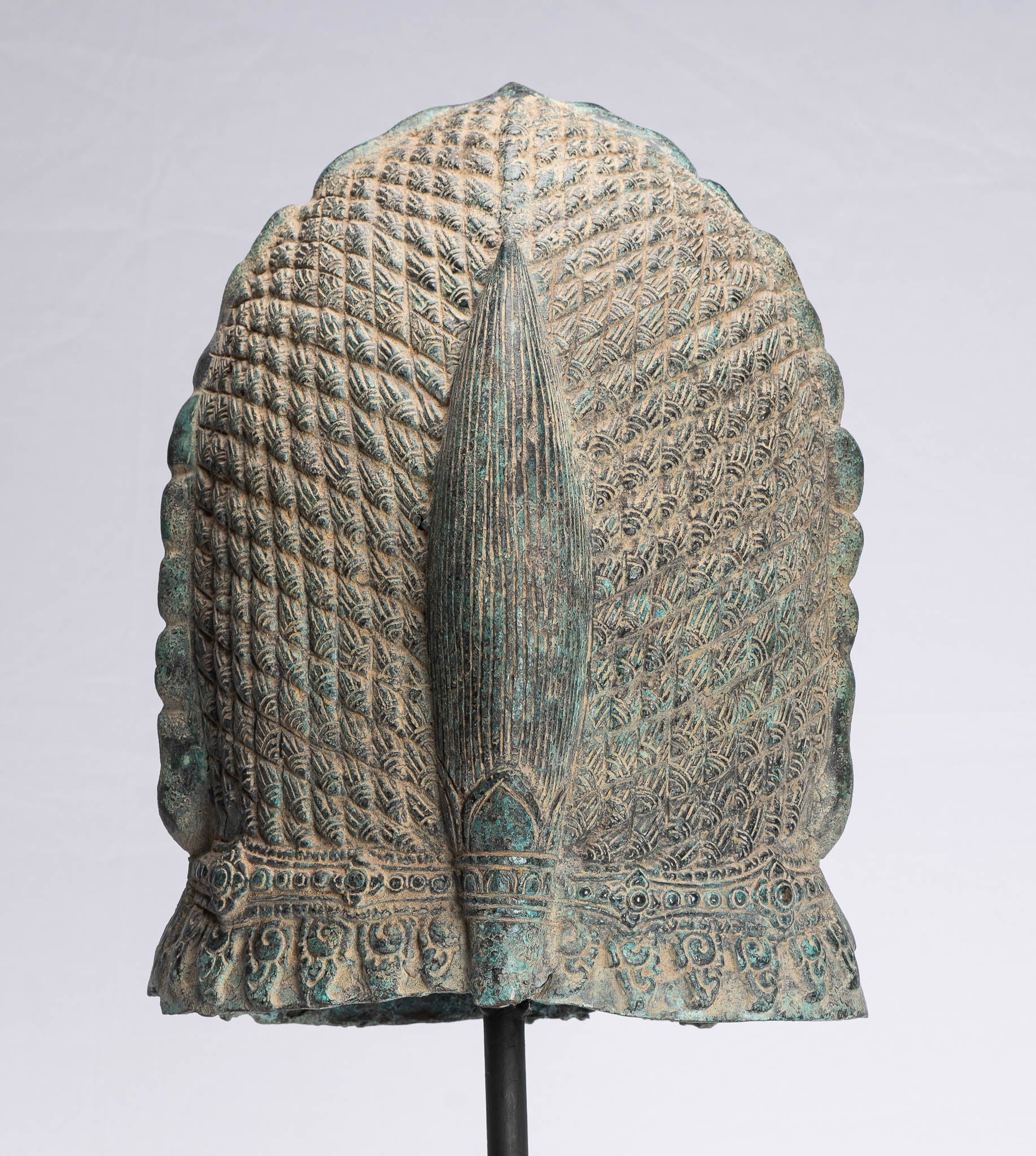 Antique Khmer in stile Khmer Monted Temple Guardian o Lion Head - 52cm/21 "