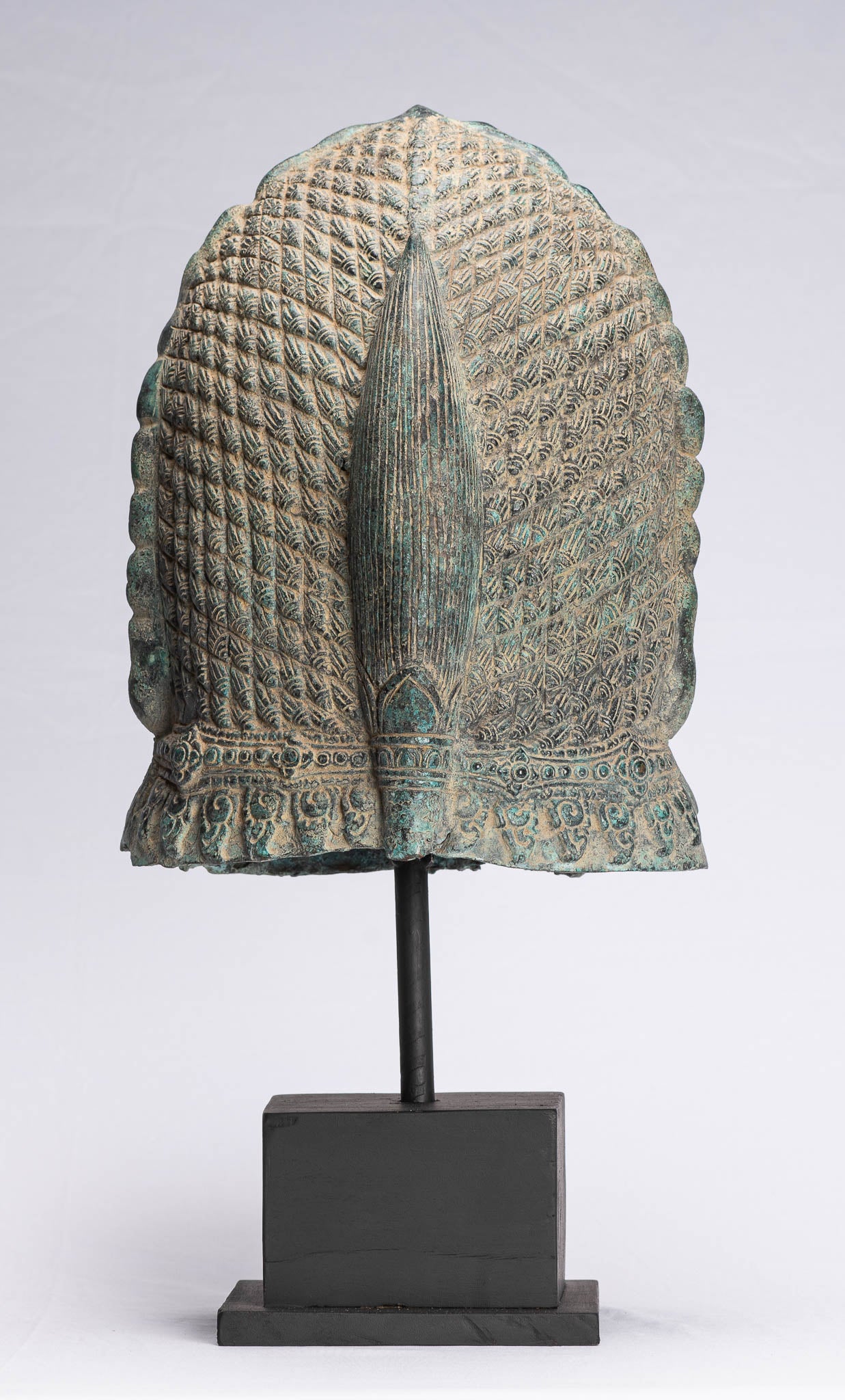 Antique Khmer in stile Khmer Monted Temple Guardian o Lion Head - 52cm/21 "