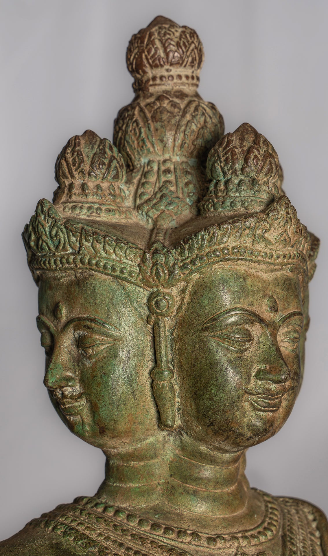 Estatua de Brahma - Estatua de bronce de bronce de estilo tailandés antiguo - 76 cm/30 "