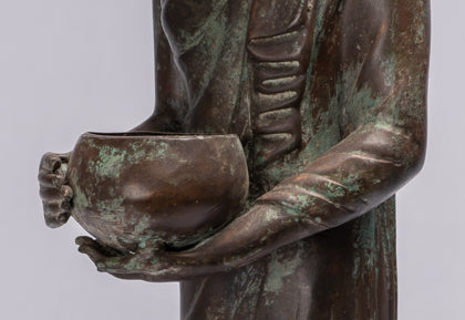 Statue de Bouddha – Statue de Bouddha Gautama en bronze de style thaïlandais antique – 63 cm