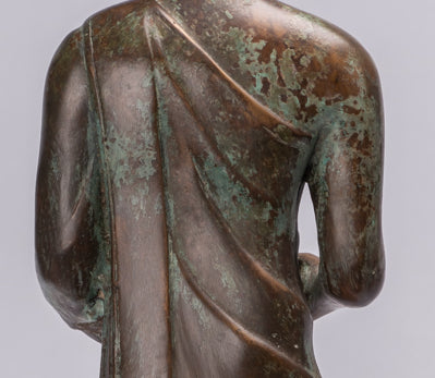 Statue de Bouddha – Statue de Bouddha Gautama en bronze de style thaïlandais antique – 63 cm