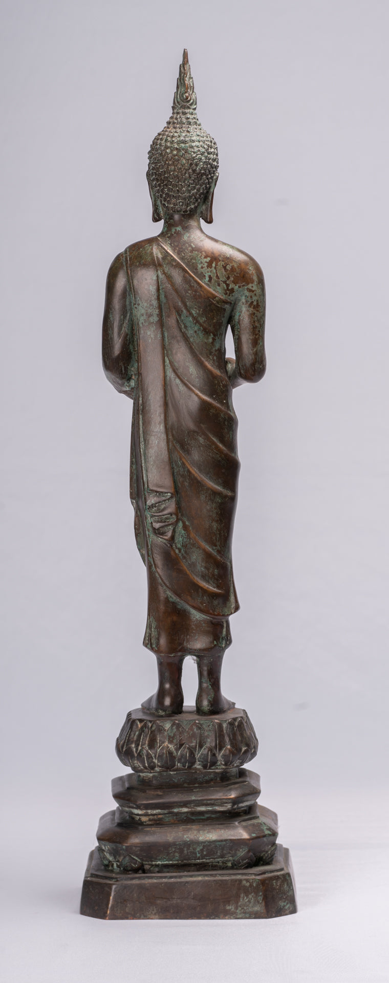 Statue de Bouddha – Statue de Bouddha Gautama en bronze de style thaïlandais antique – 63 cm