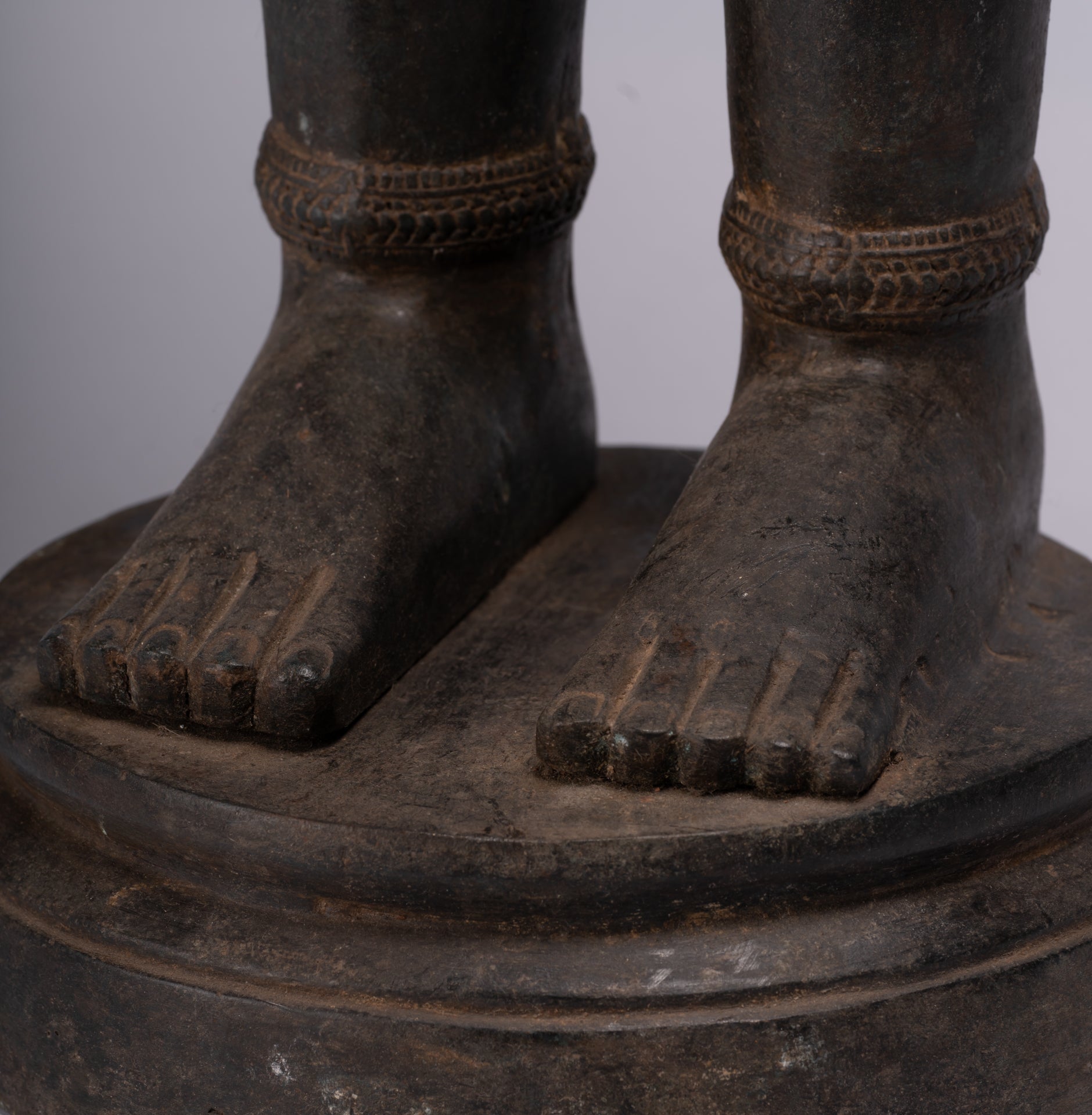 Estatua de Brahma - Estilo antiguo Khmer Koh Ker de pie Bronce Brahma - Creación de Dios Hindú - 97cm/39 "