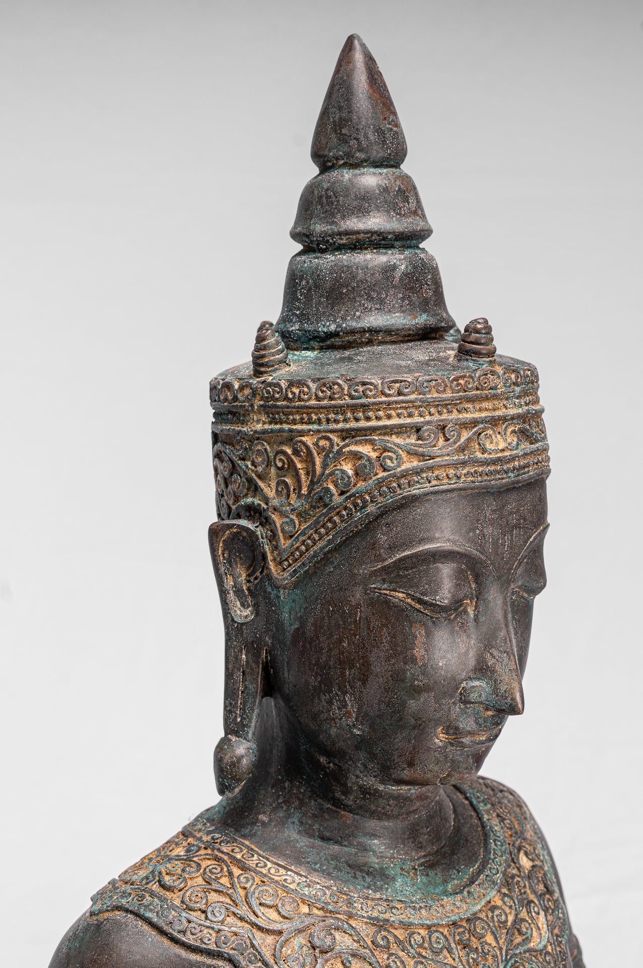  Statua Buddha - Antique Thai Style Ayutthaya STATUE BUDDHA SEDATA - 74 cm/30 "