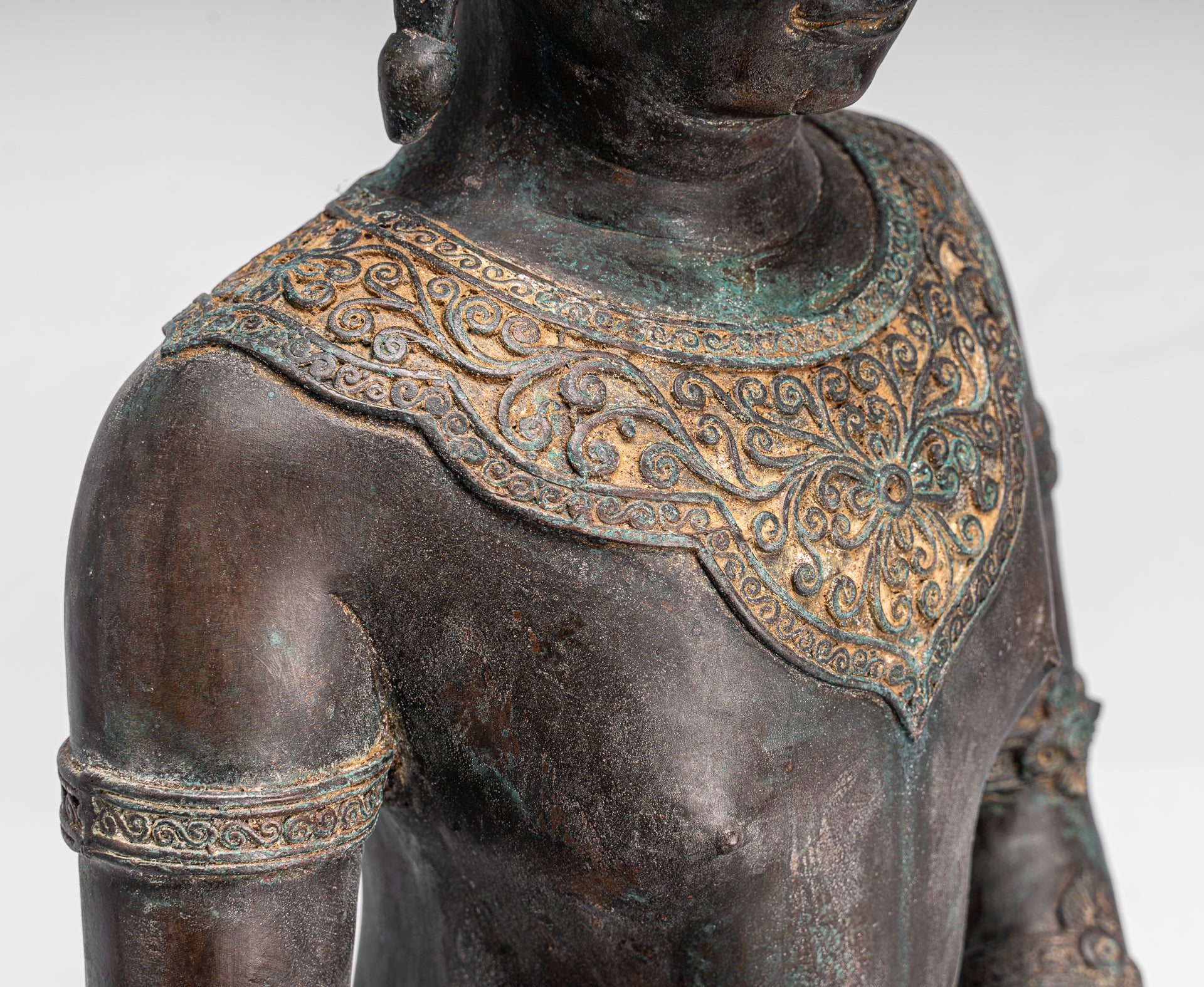 Statua Buddha - Antique Thai Style Ayutthaya STATUE BUDDHA SEDATA - 74 cm/30 "