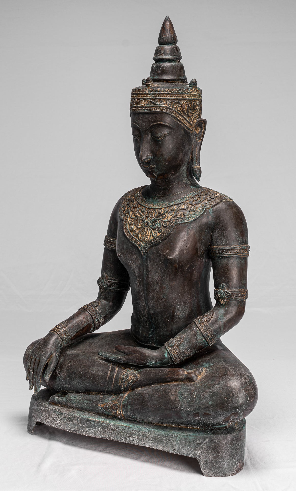Statua Buddha - Antique Thai Style Ayutthaya STATUE BUDDHA SEDATA - 74 cm/30 "