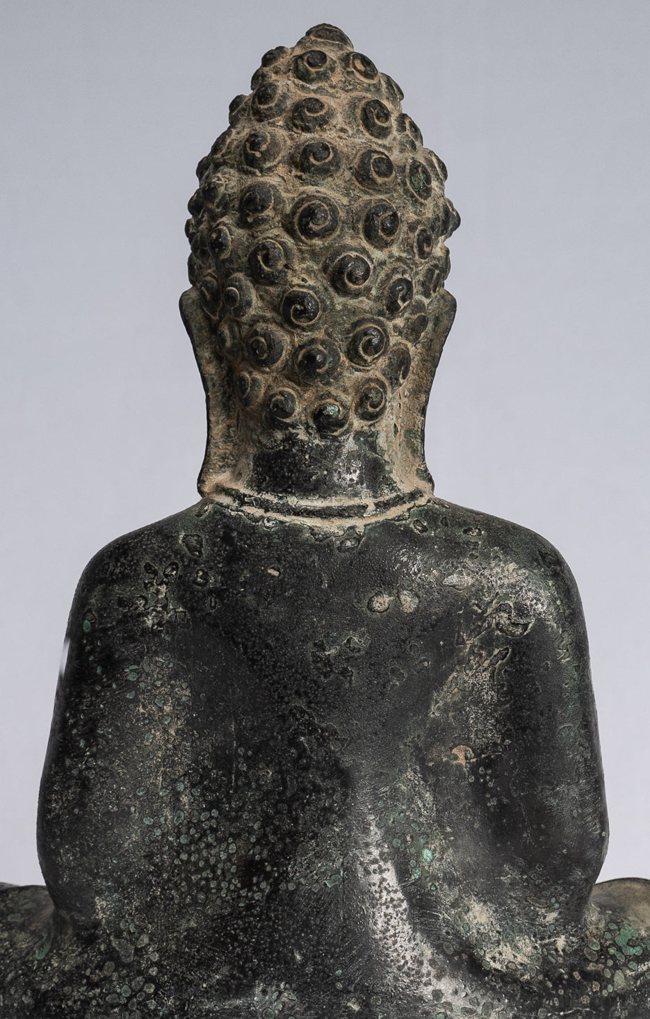 Statue di Buddha - Antique Khmer Style Seduto in bronzo da Phnom Da Meditation Statue Buddha - 20 cm/8 "