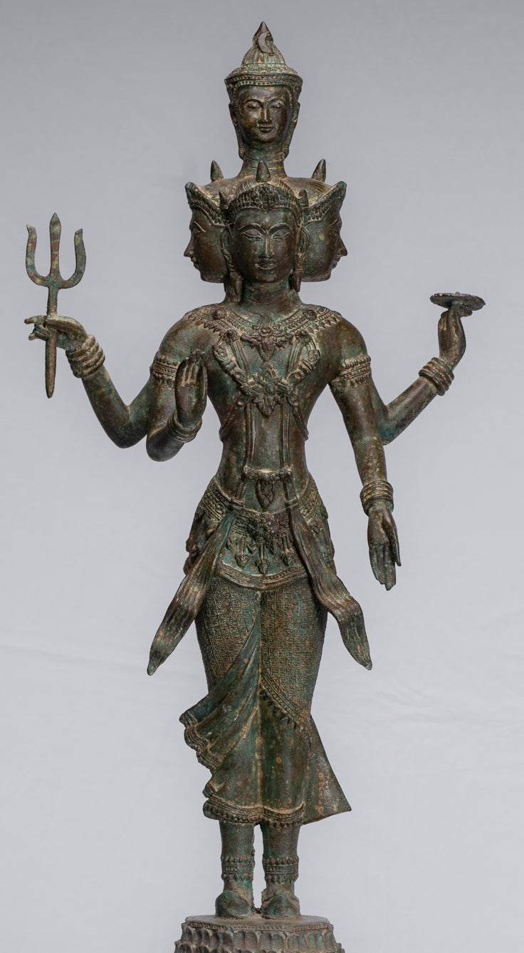 Estatua de Trimurti - Estatua de Trimurti Shiva Shiva Brahma Vishnu - 84cm/34 "