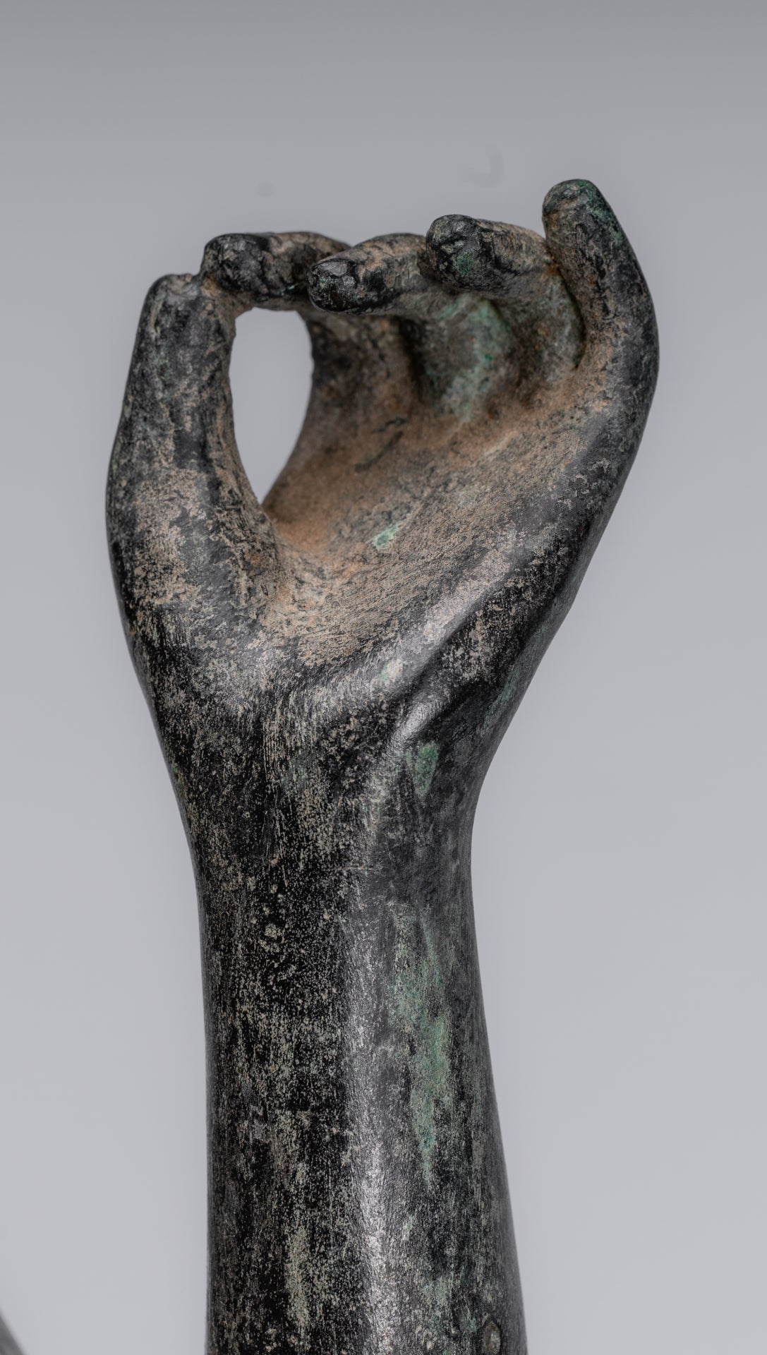 Harihara - Antiguo Phnom da Style Bronze Khmer Hari Hara o Vishnu & Shiva - 77cm/31 "