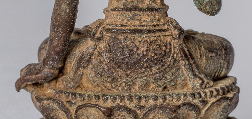 Statua di tara - antico stile java bronzo indonesiano devi tara statue jigteni sumlé gyalma - 8cm/3 "