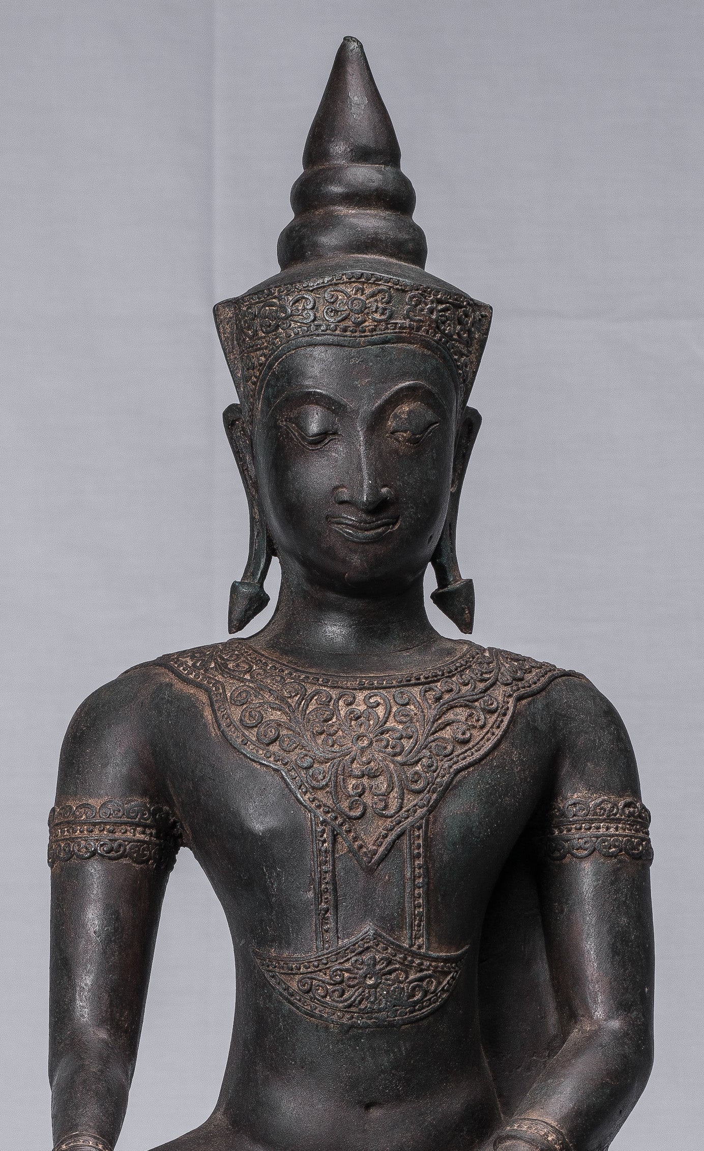 Statue di Buddha - Antique Thai Style Ayutthaya STATUE BUDDHA SEDATA - 66 cm/26 "