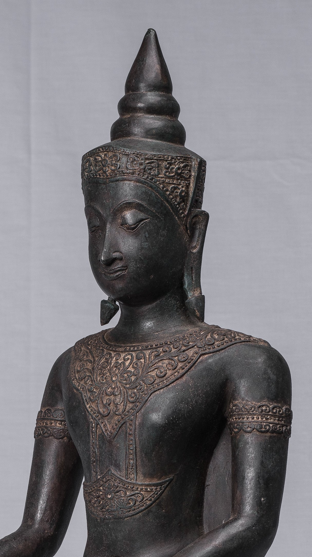 Statue di Buddha - Antique Thai Style Ayutthaya STATUE BUDDHA SEDATA - 66 cm/26 "