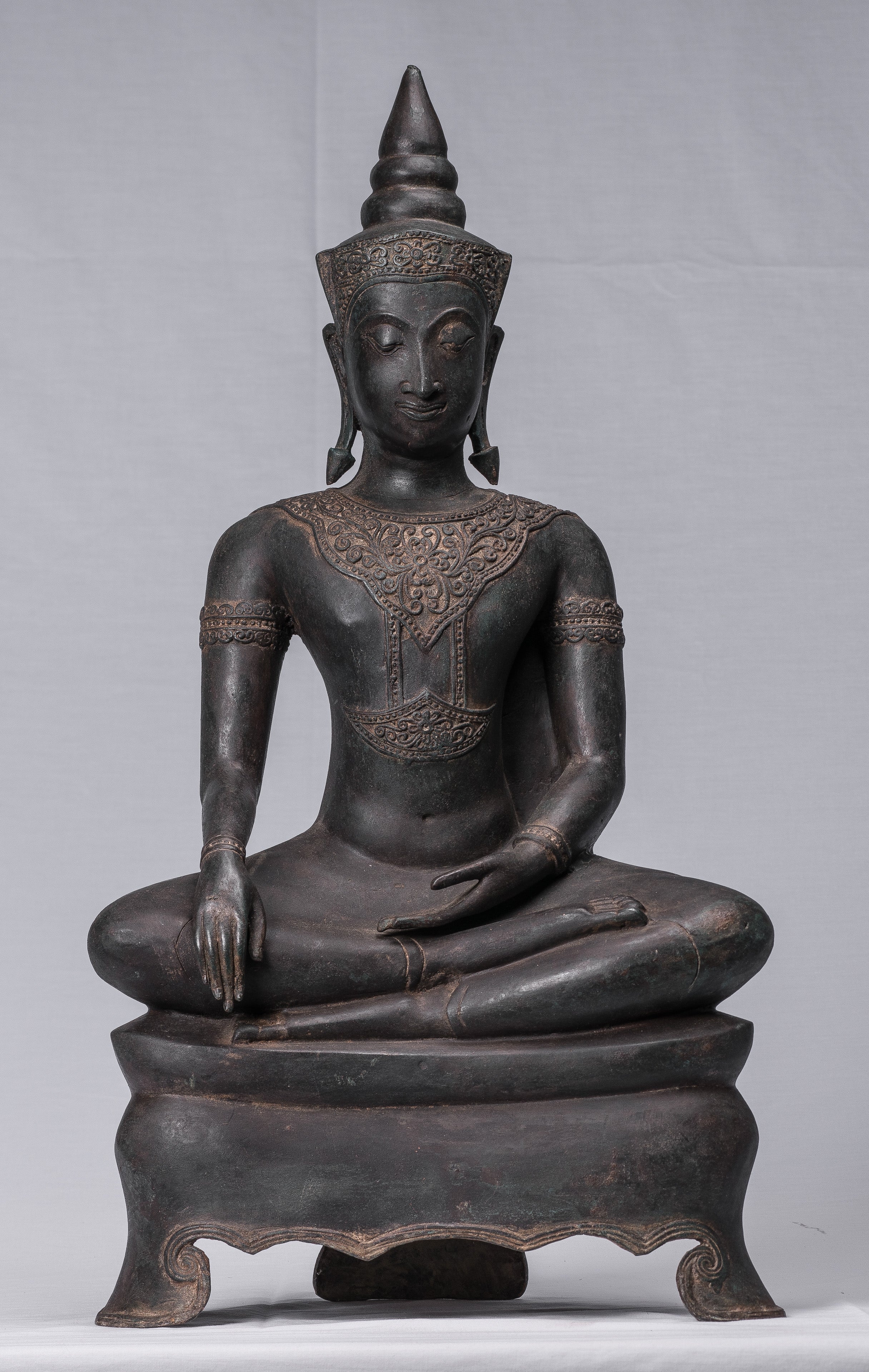 Statue di Buddha - Antique Thai Style Ayutthaya STATUE BUDDHA SEDATA - 66 cm/26 "
