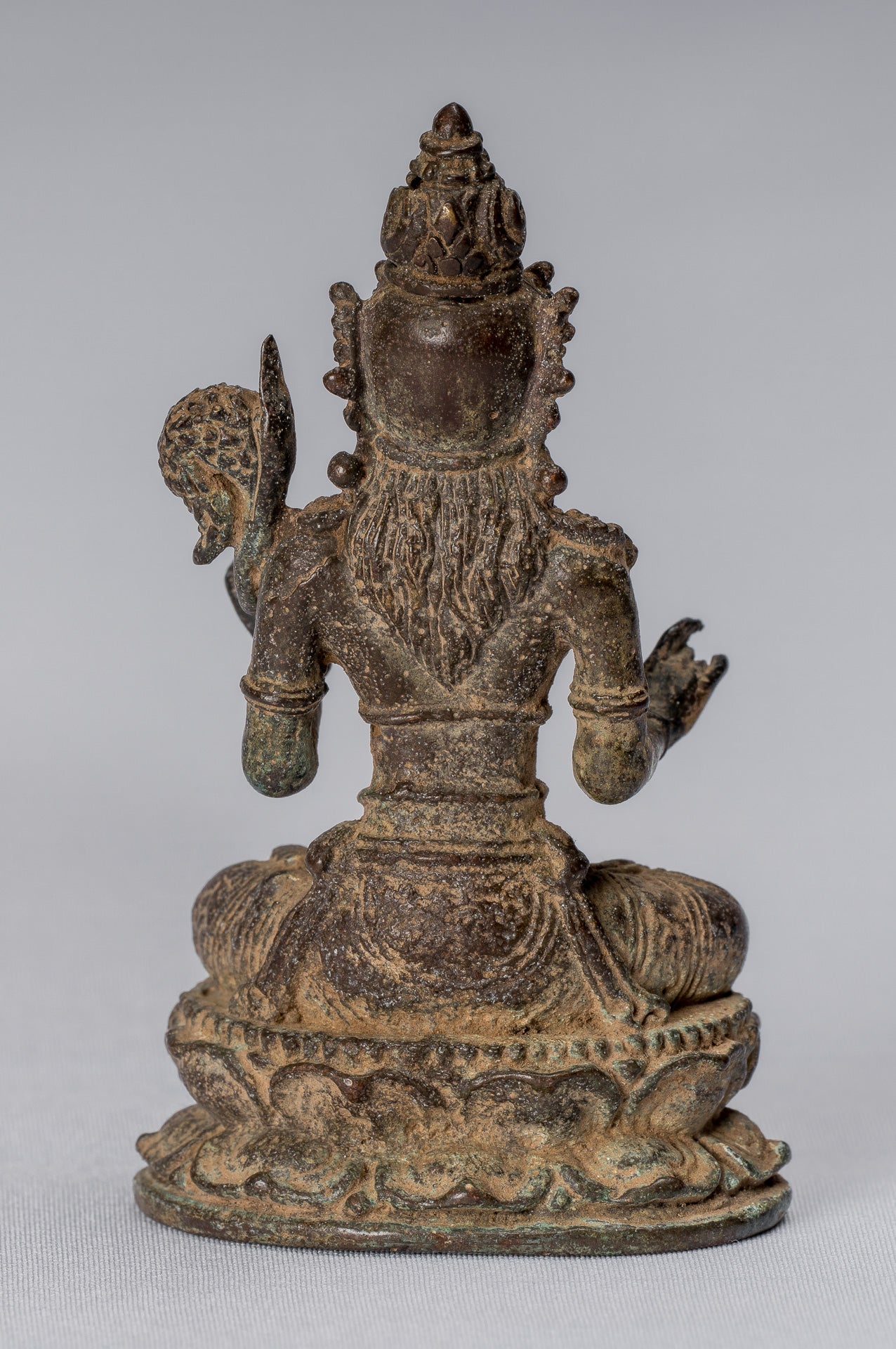 Statue de Tara - ancienne statue de Devi Tara en bronze indonésien de style javanais - 8cm / 3 "