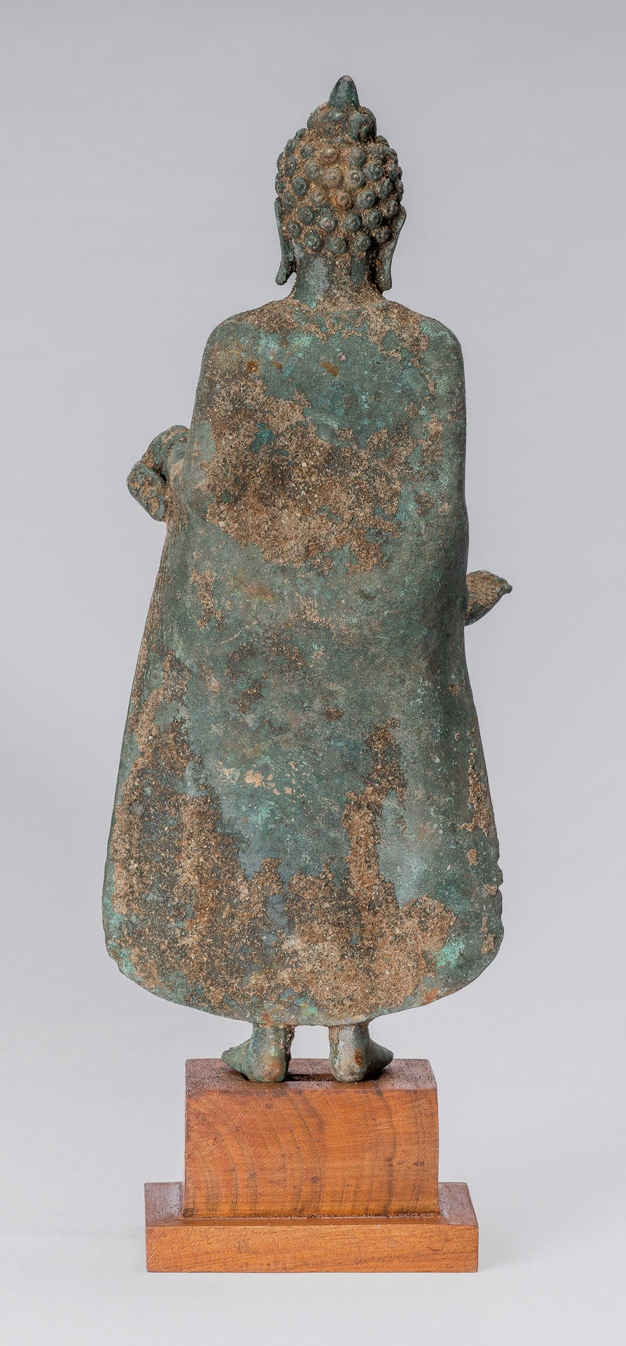 Statue di Buddha - Antique in stile indonesiano Bronzo Giavanese Teaching Buddha - 30 cm/12 "