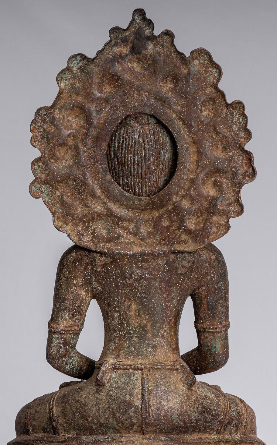 Estatua de Buda - Estatua de Buda Javanese de Bronce de Estilo Indonesio Amitabha Buda - 43 cm/17 "