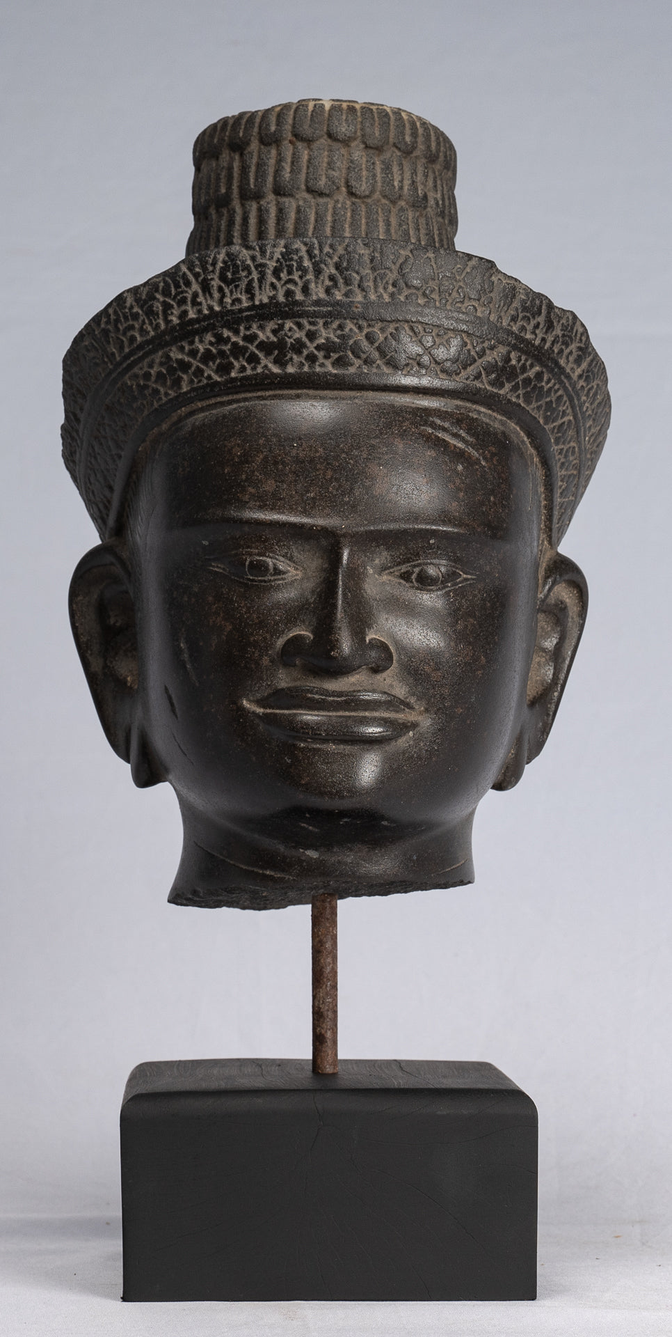 Estatua de Buda - Estatua de cabeza de Buda Khmer Khmer Style Khmer Buddha - 34cm/14 "