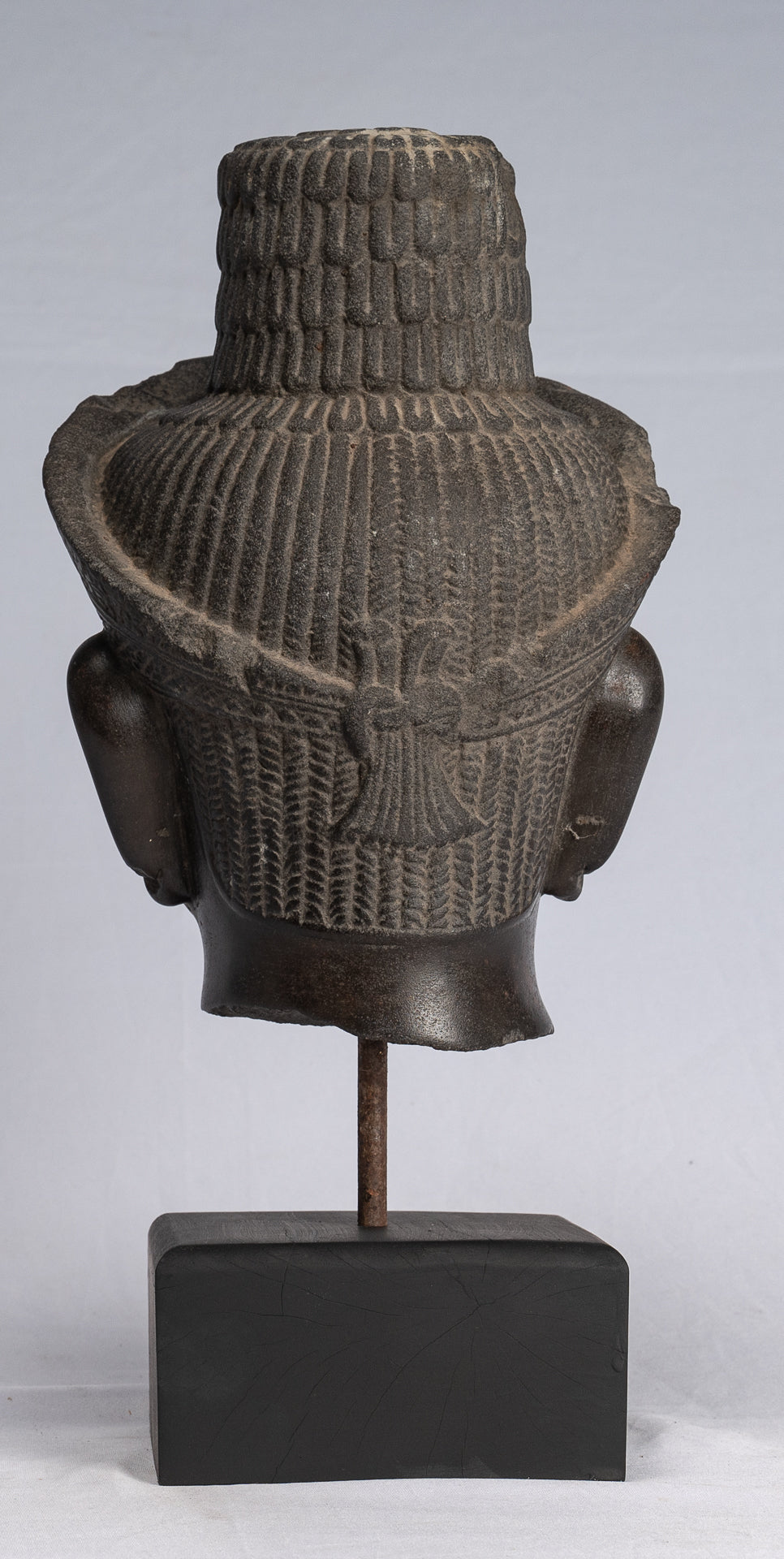 Estatua de Buda - Estatua de cabeza de Buda Khmer Khmer Style Khmer Buddha - 34cm/14 "