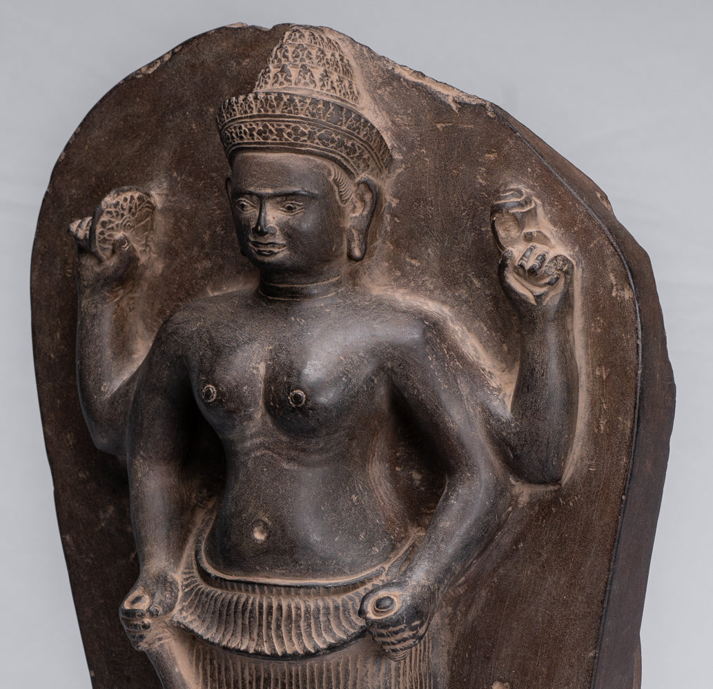 Estatua de Durga Durga Koh Ker Stone Durga de Koh Ker Stone - 51cm/20 "