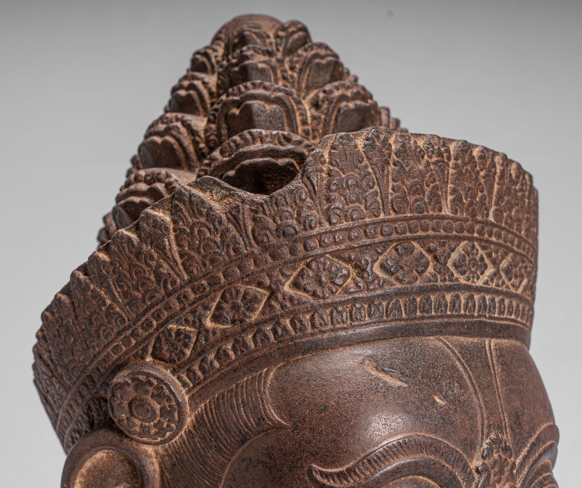 Guardian Statue-Antique Khmer Stone Angkor Wat Style Yaksha Temple Guardian-57cm/23 "