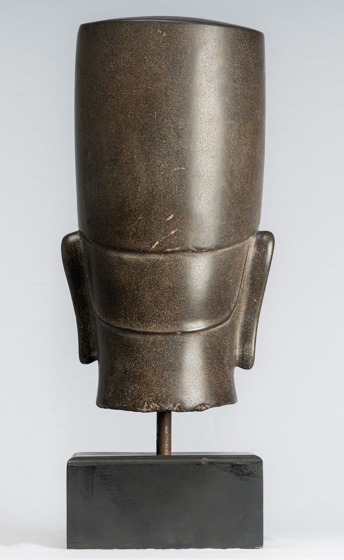 Antique Phnom DHA style khmer Vishnu tête - protecteurs et conservateurs - 54cm / 22 "