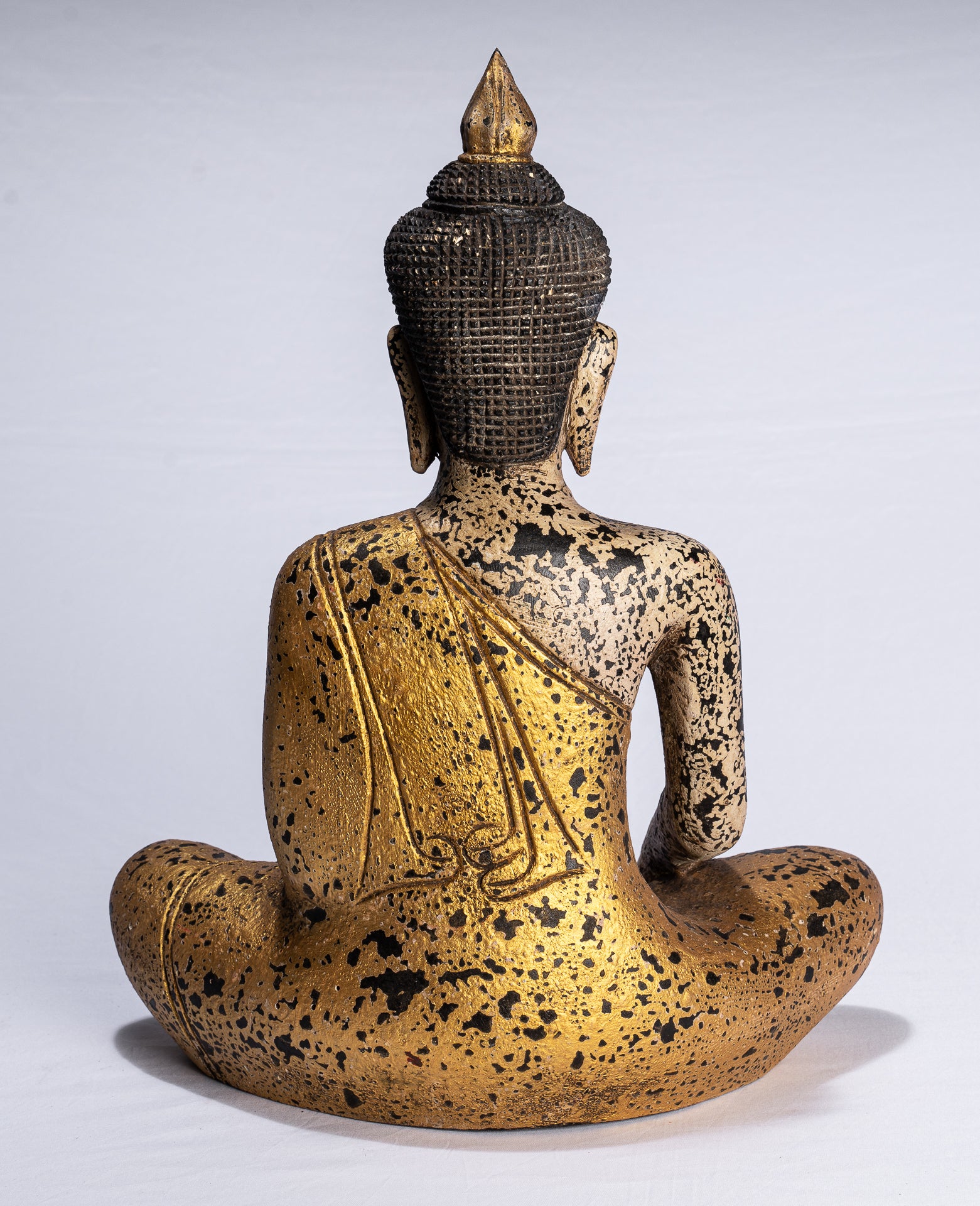 Statue di Buddha - Antique Khmer Style SE Asia SETTO ALLIMENTAZIONE BUDDHA STATUE - 44 cm/18 "