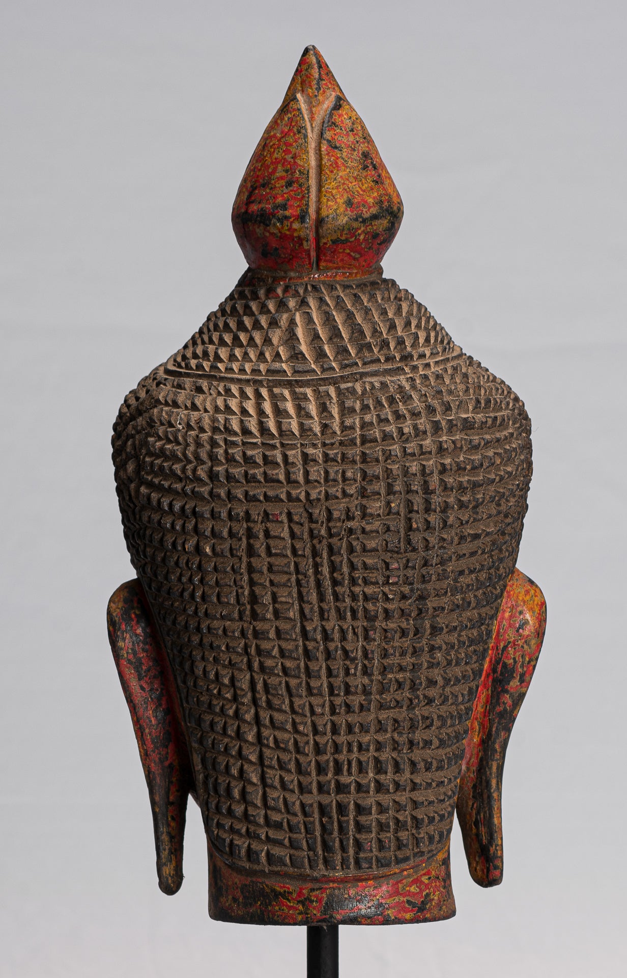 Statue de Bouddha-Antique Khmers Style de l'Asie du Sud-Est Statue du Bouddha Tête de Bouddha-40cm/16 "