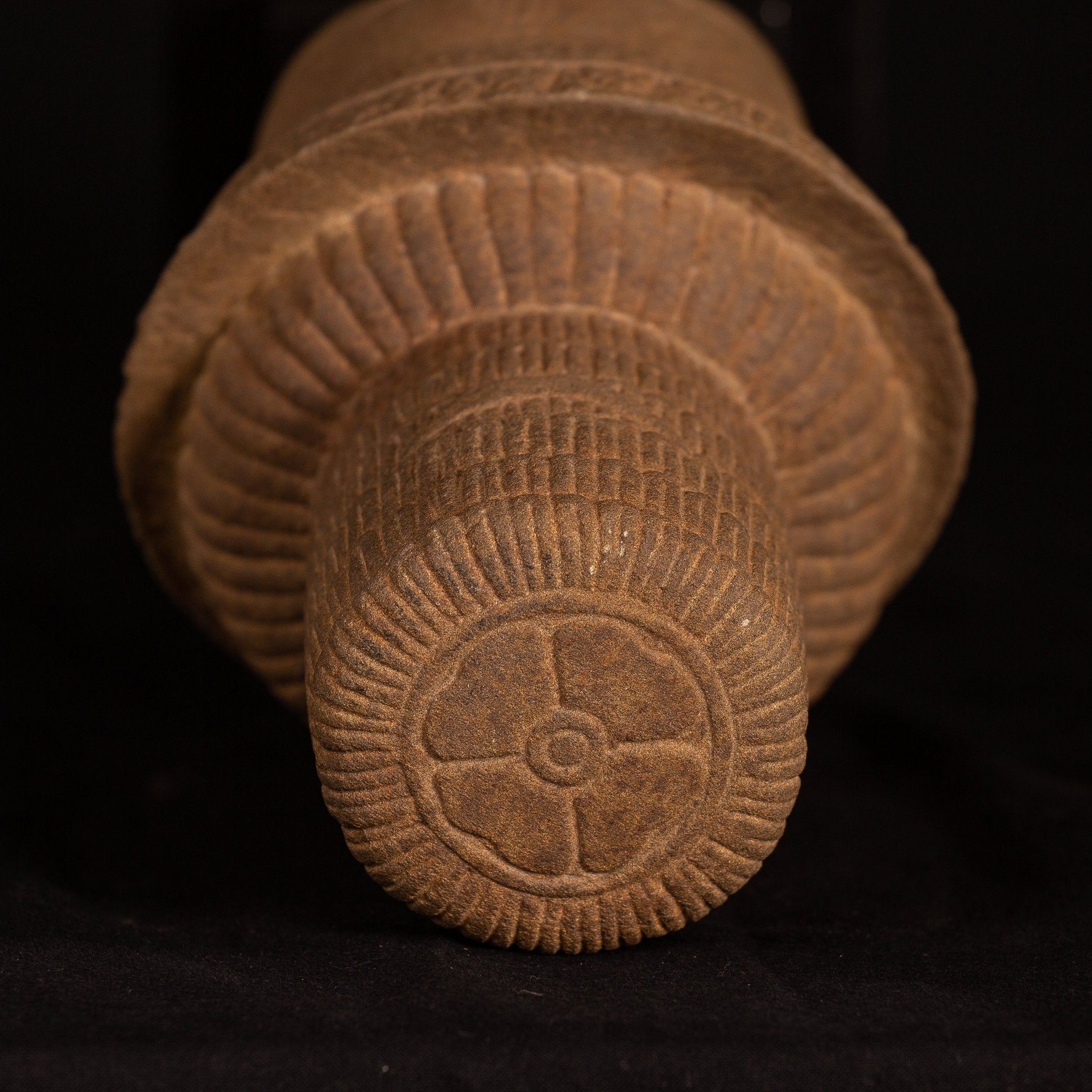 Antique Bakheng Style Khmer Stone Shiva Head Statue - The Destroyer - 35cm/14 "